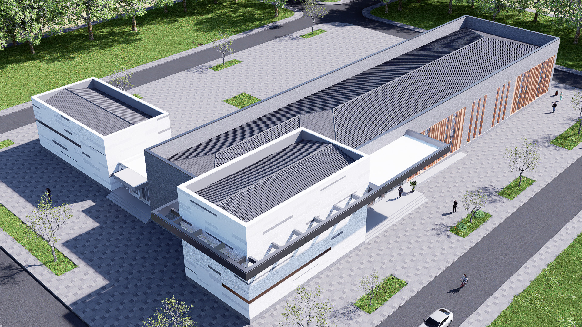 school Low-poly 3D model_12