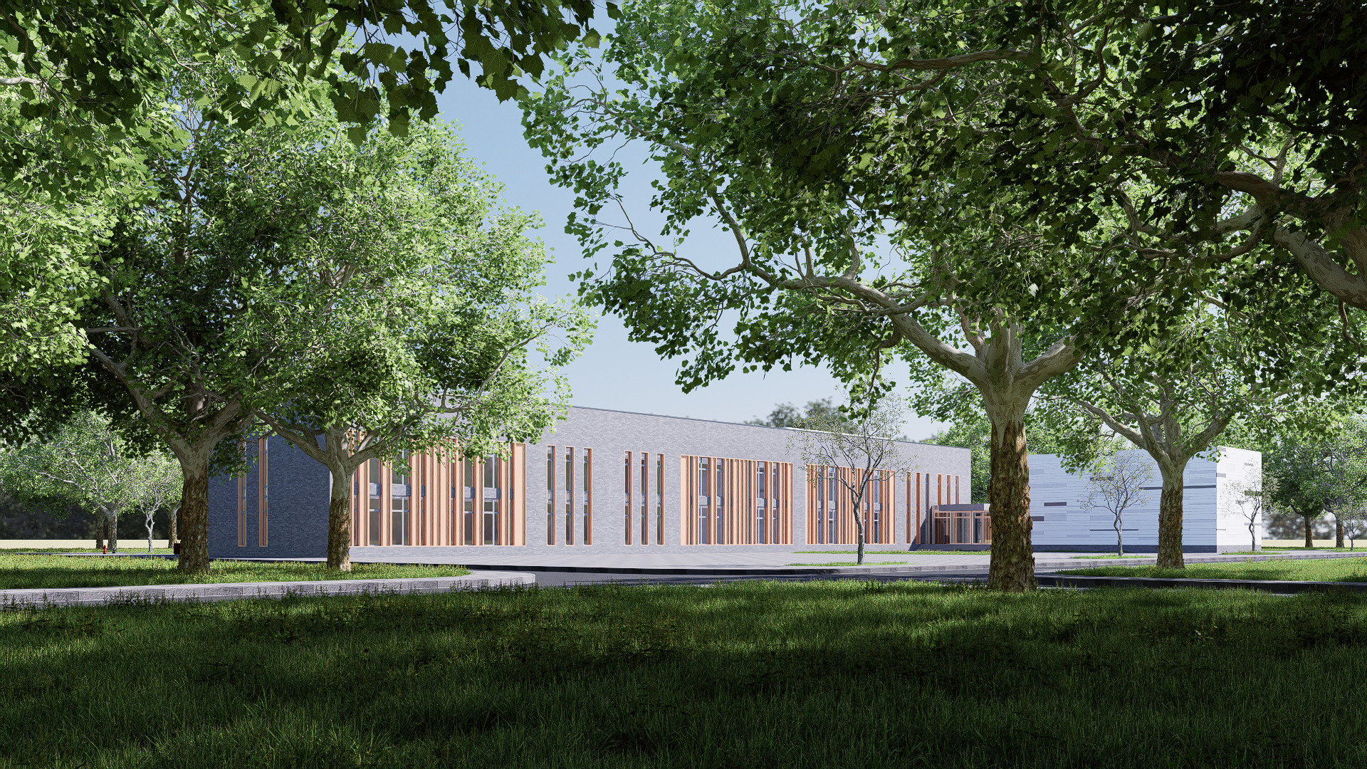 school Low-poly 3D model_11