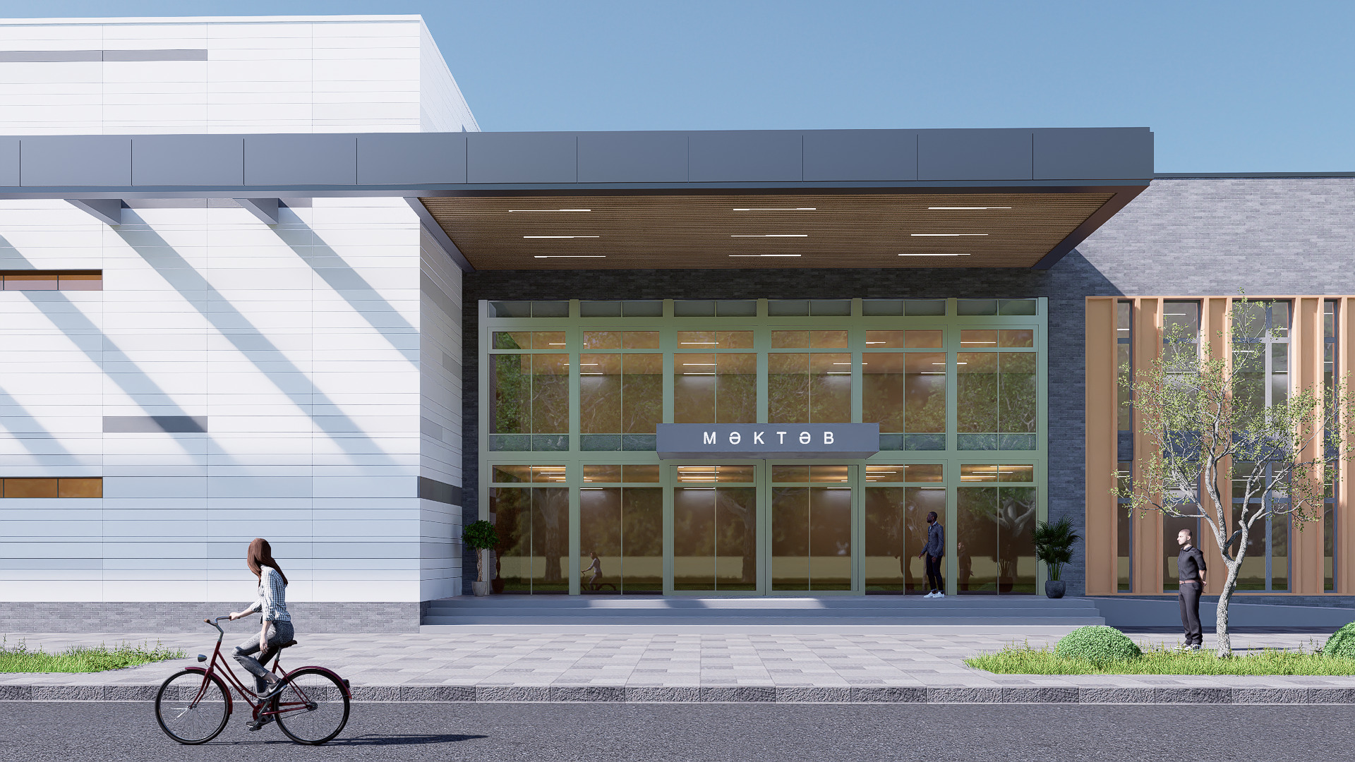 school Low-poly 3D model_8