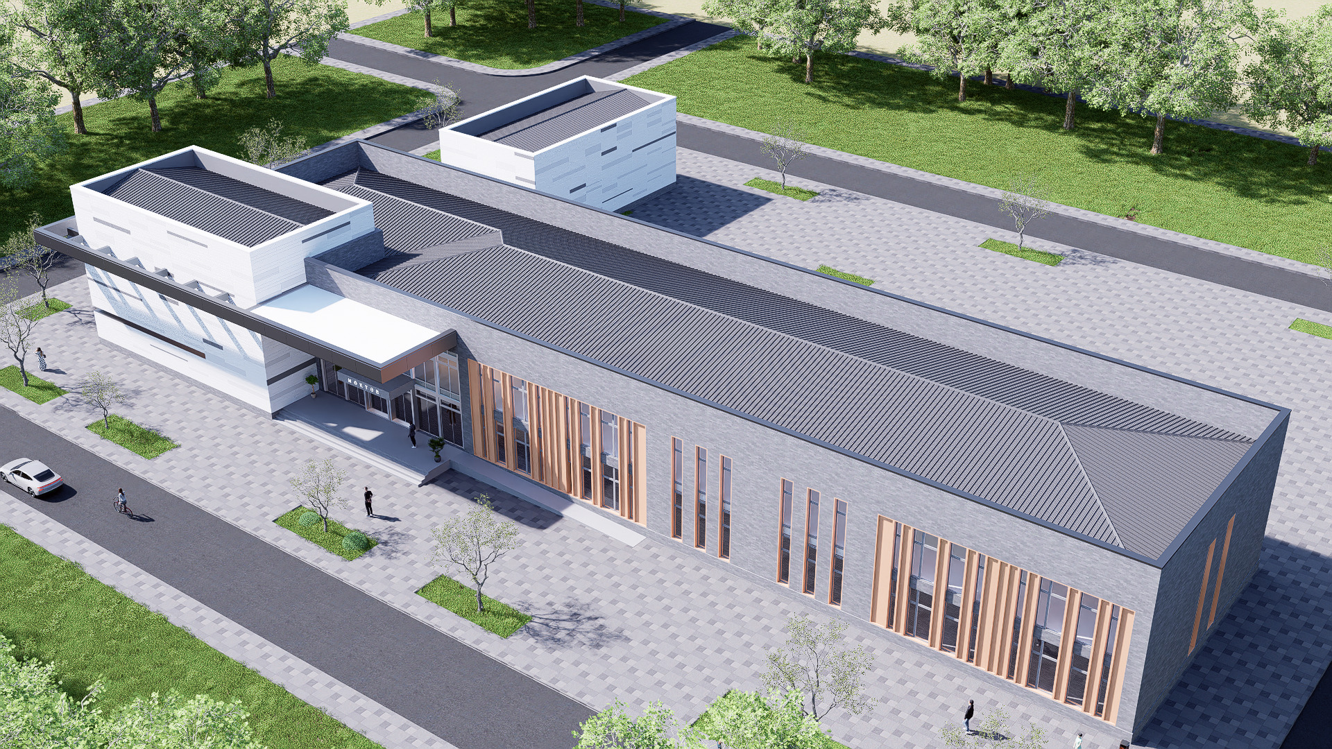 school Low-poly 3D model_13