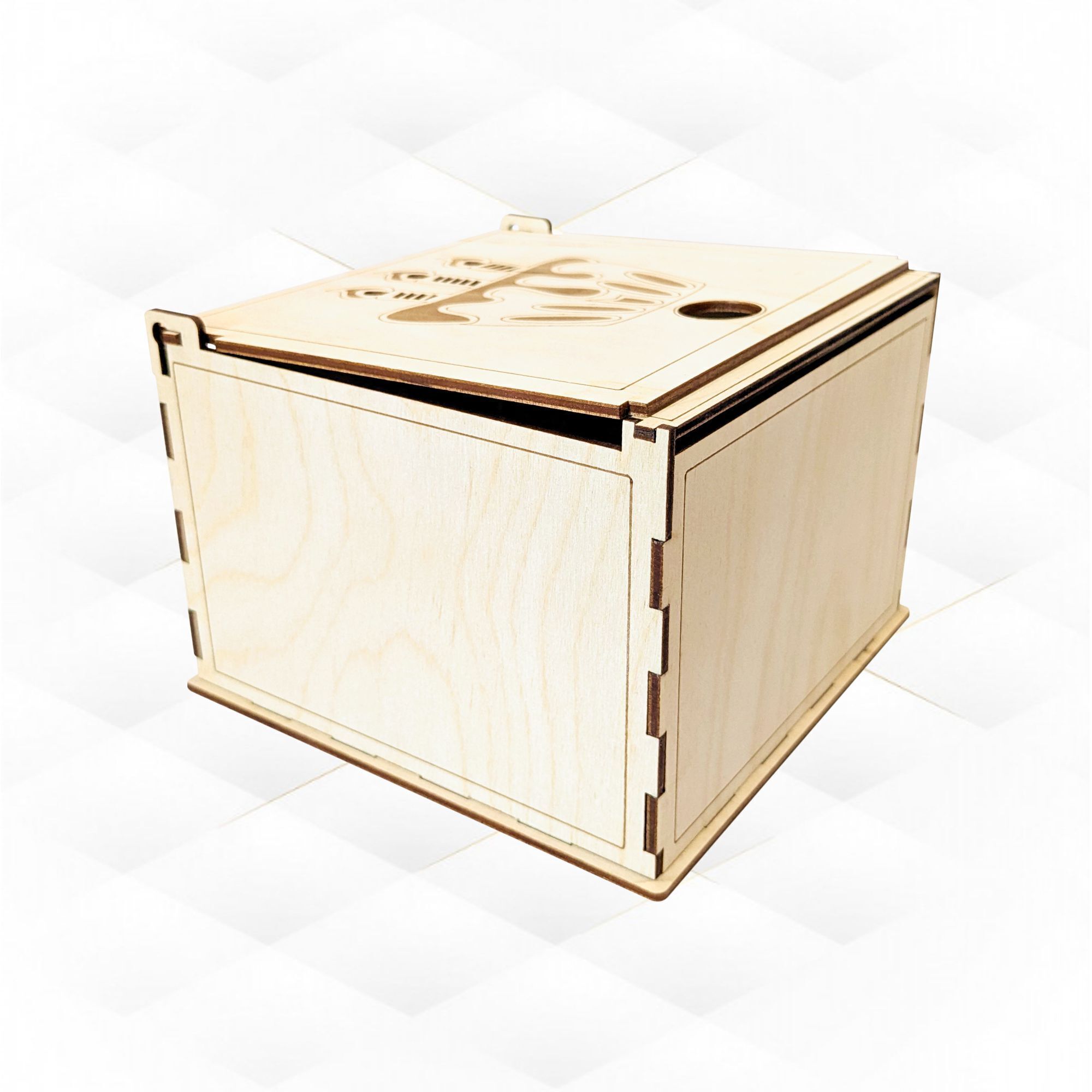 Gift Box svg dxf files vector design for laser cut 3D print model_4