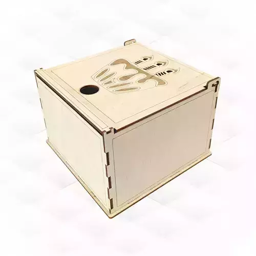 Gift Box svg dxf files vector design for laser cut 3D print model