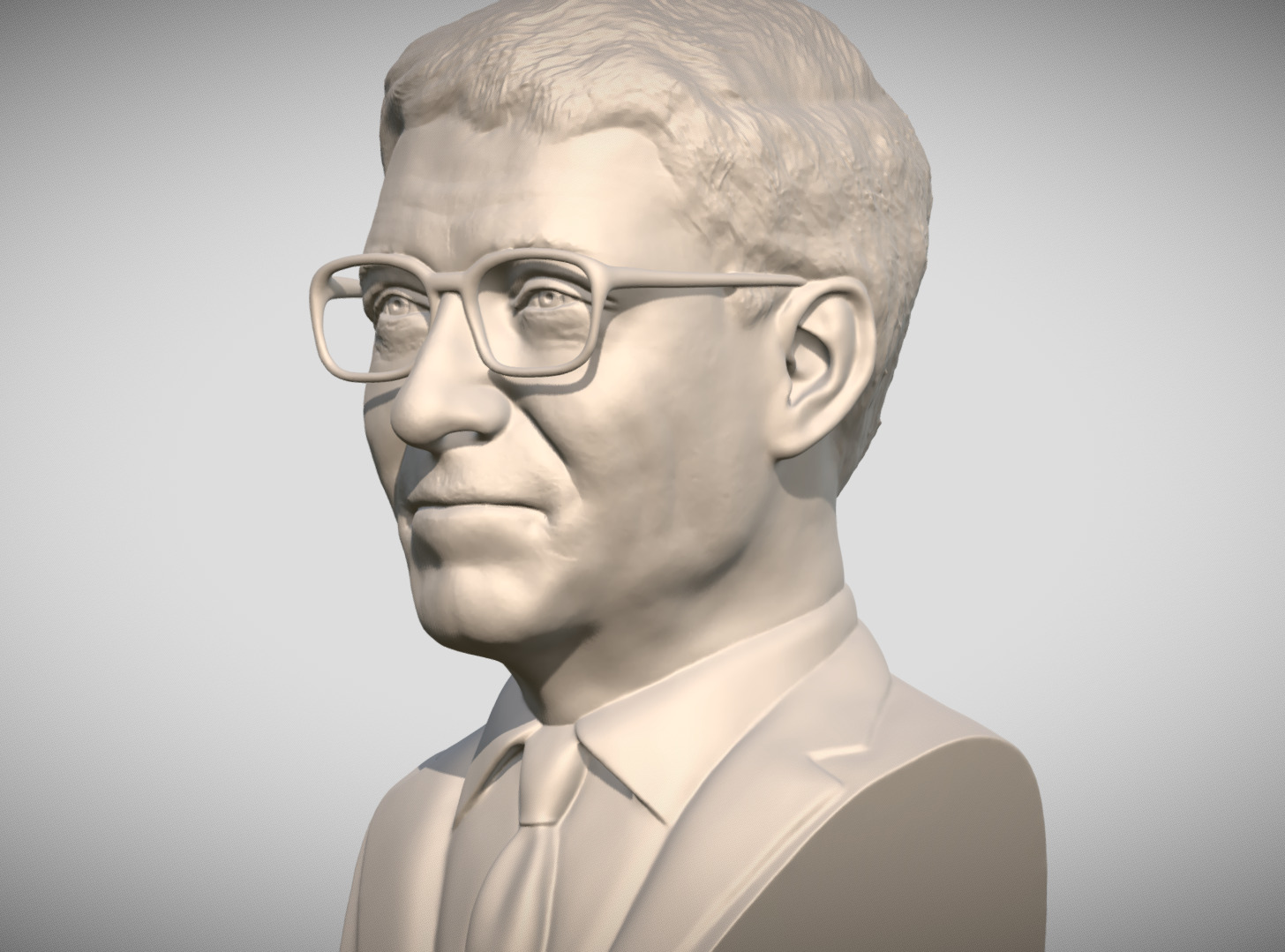 Bill Gates bust 3D print model_3