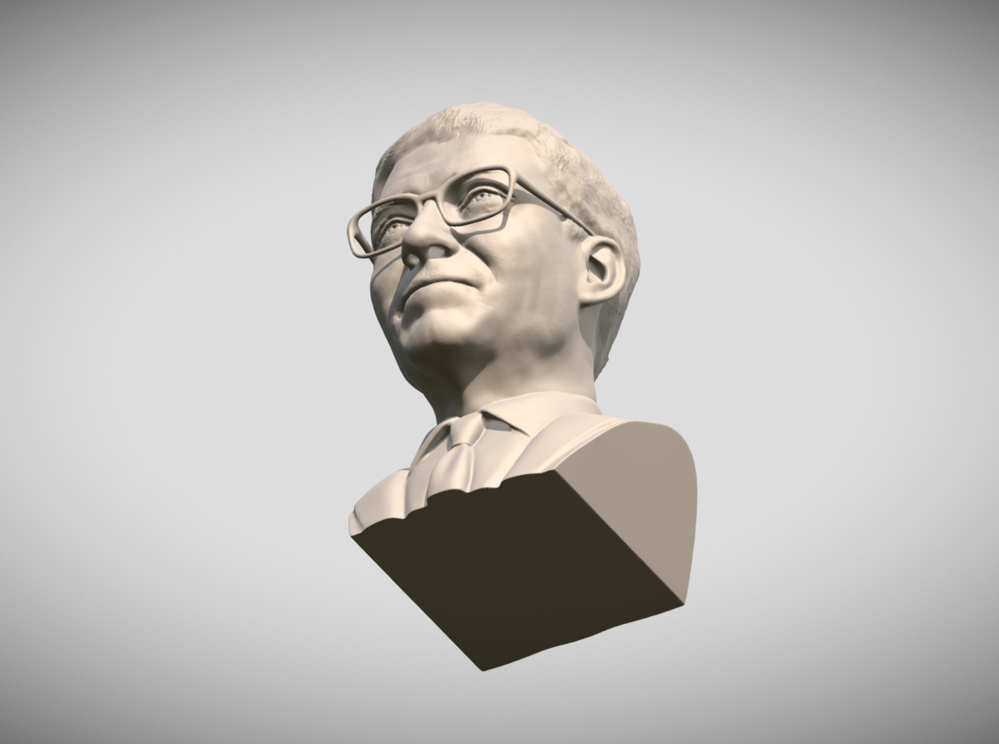 Bill Gates bust 3D print model_14