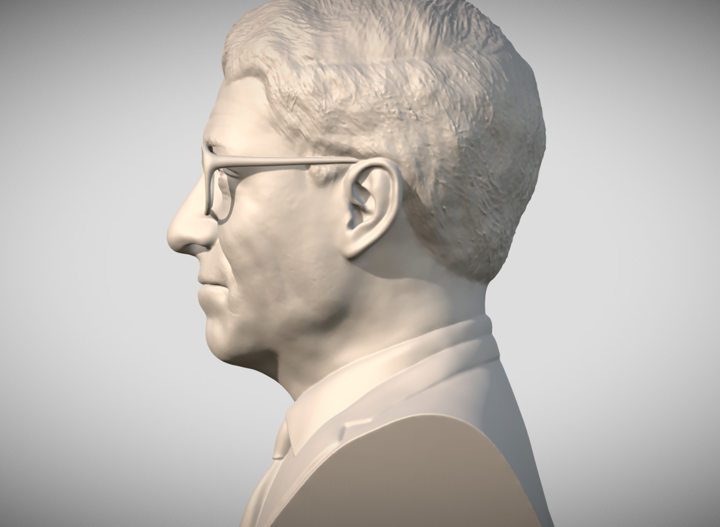 Bill Gates bust 3D print model_5