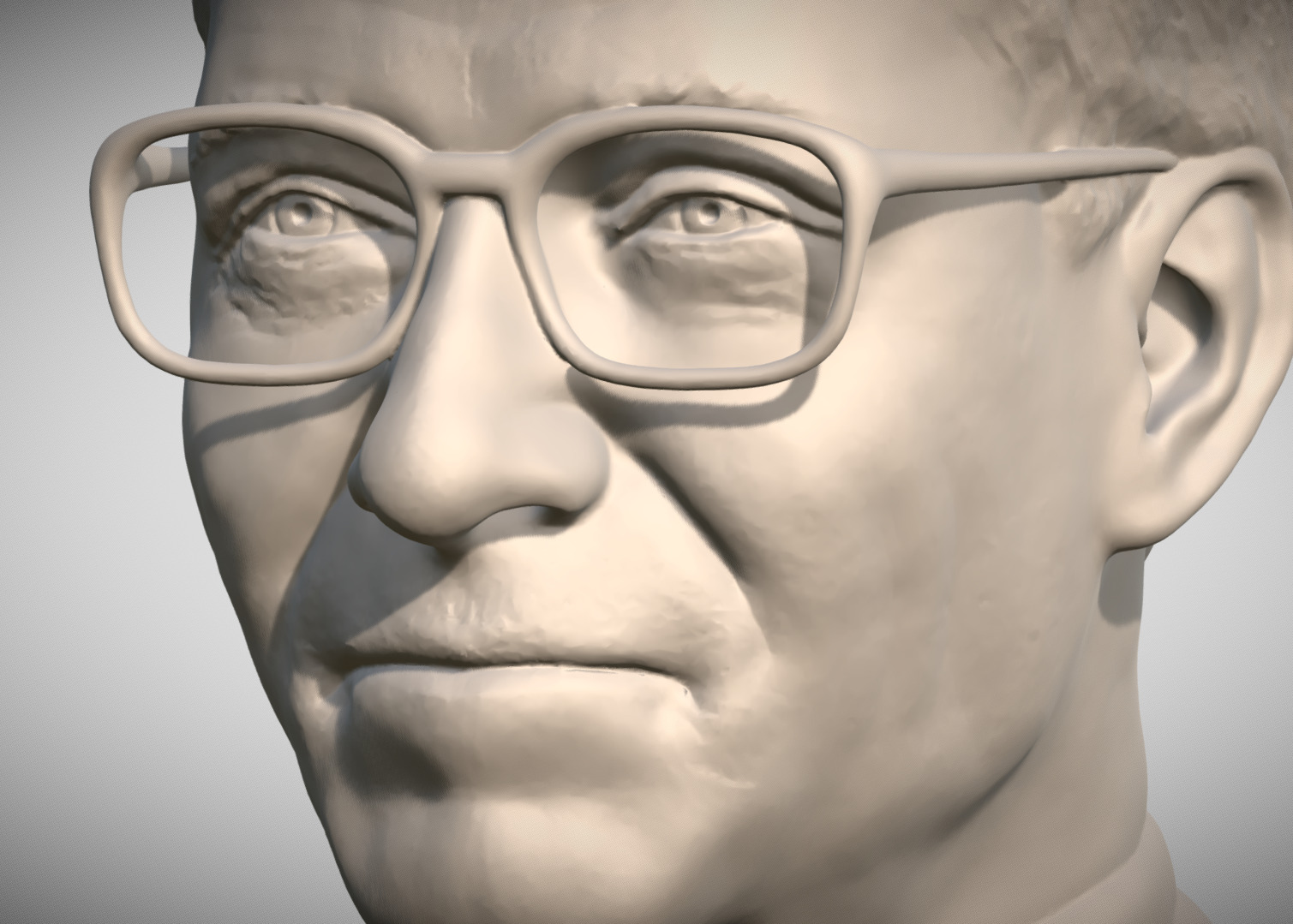 Bill Gates bust 3D print model_13