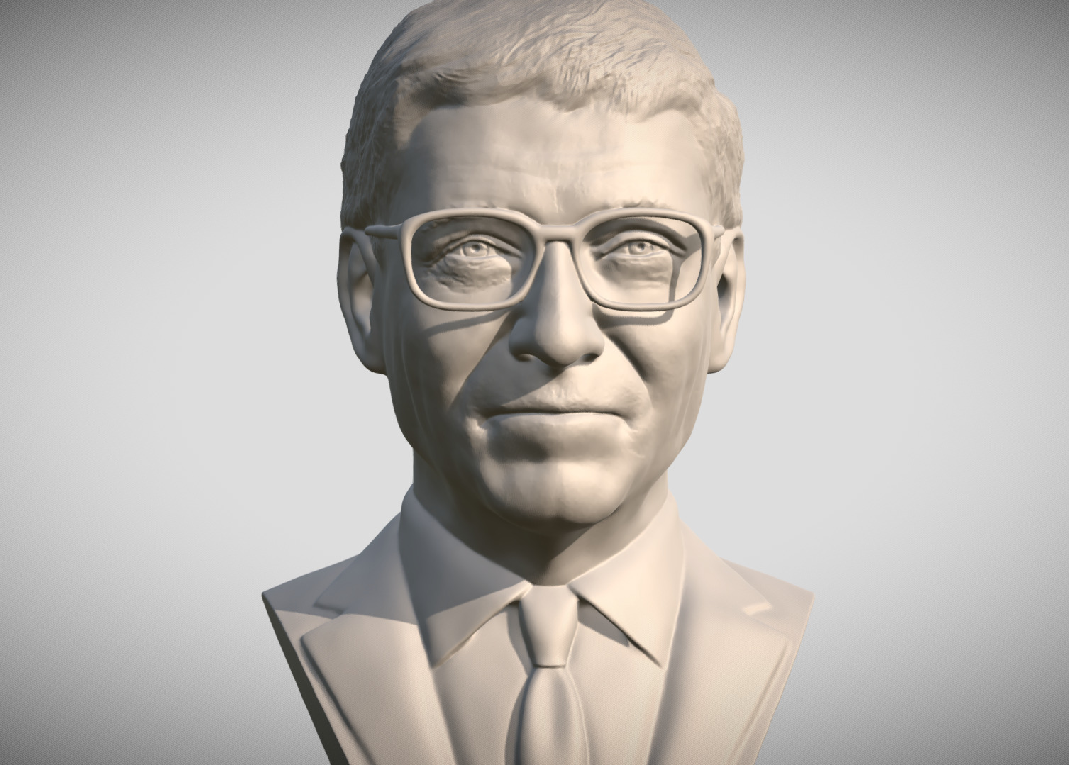 Bill Gates bust 3D print model_11