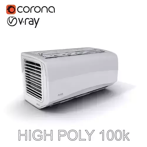 WallMounted Air Conditioner D Model Pack