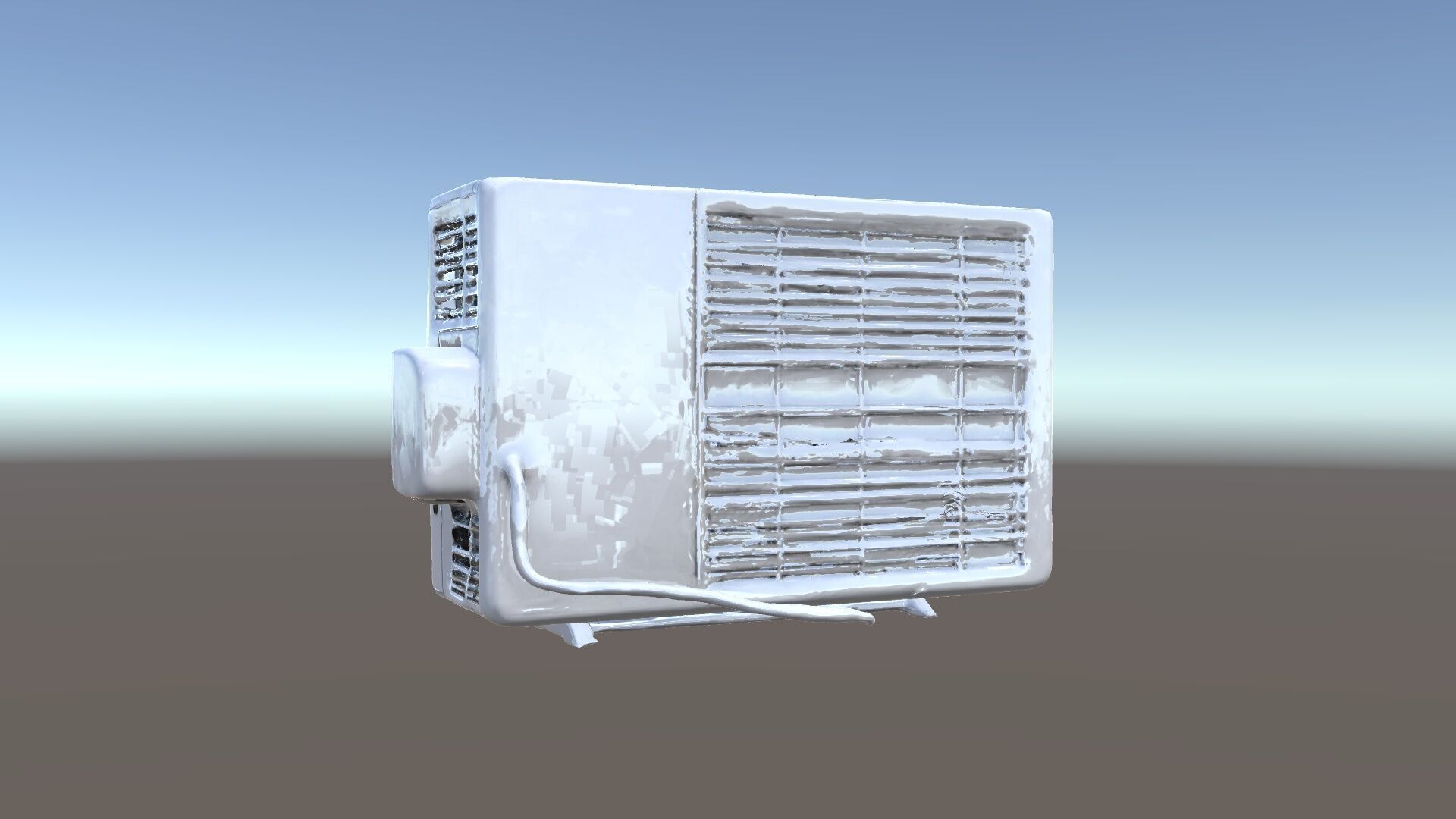 WallMounted Air Conditioning Unit D Model Pack Low-poly 3D model_5