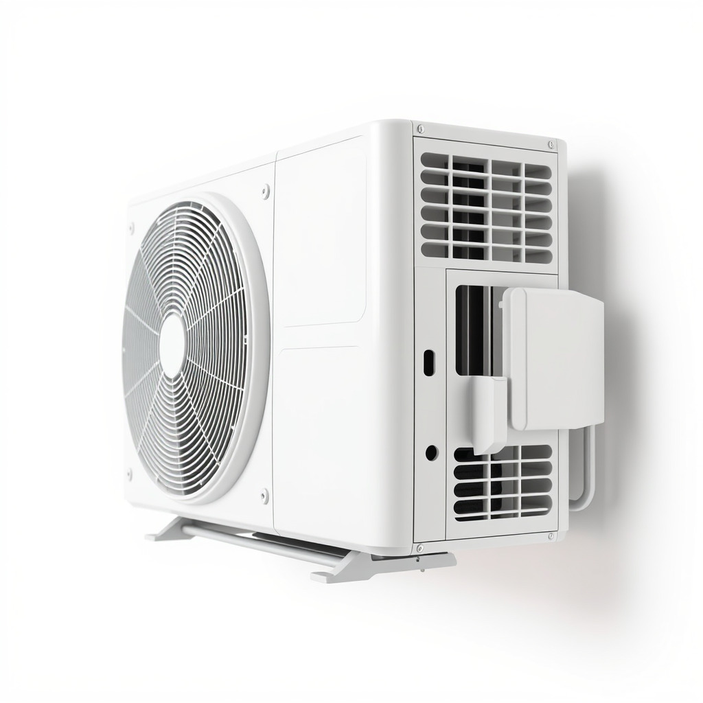 WallMounted Air Conditioning Unit D Model Pack Low-poly 3D model_4