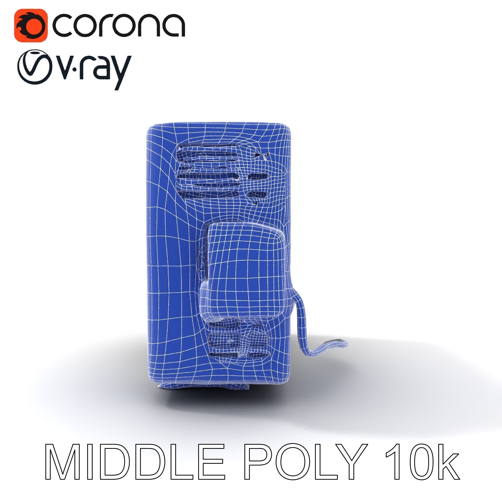 WallMounted Air Conditioning Unit D Model Pack Low-poly 3D model_9