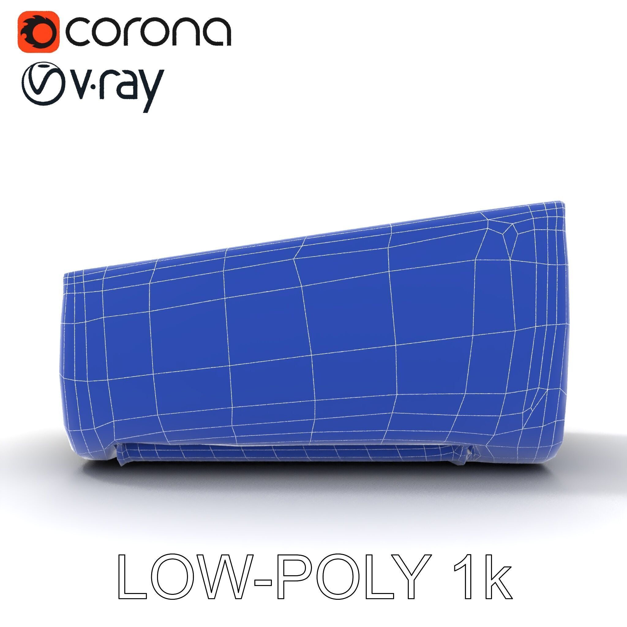 WallMounted Air Conditioner D Model Pack Low-poly 3D model_27