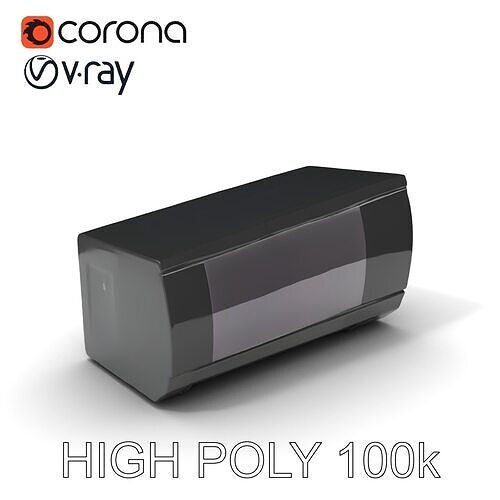 WallMounted Air Conditioner D Model Pack Low-poly 3D model
