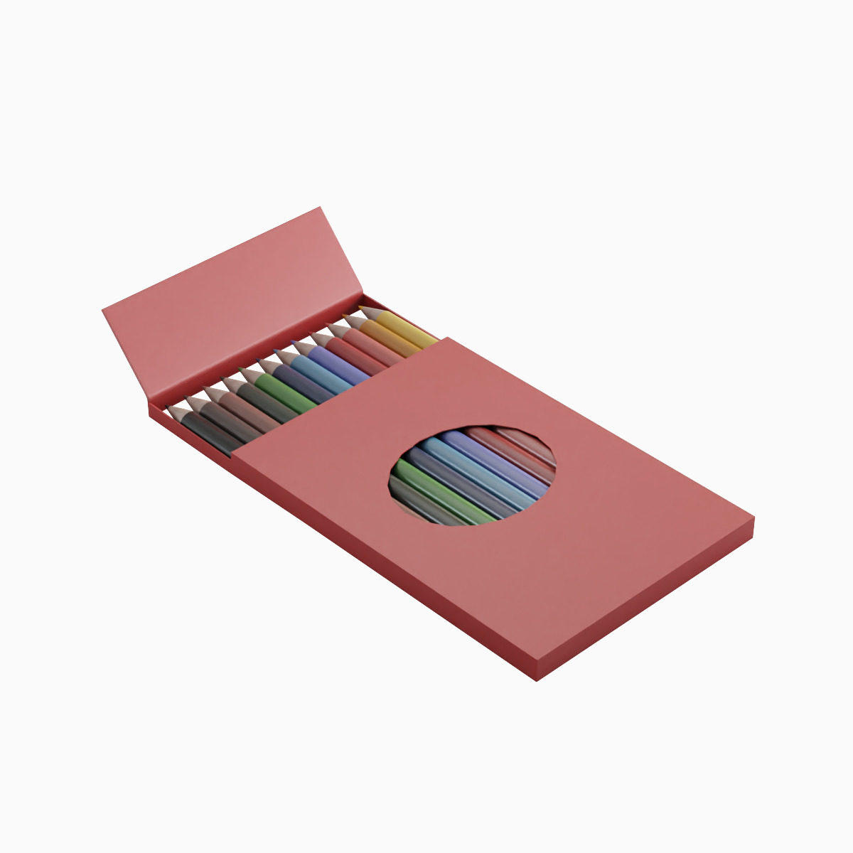 Colored Pencils Pack 02 Low-poly 3D model_2