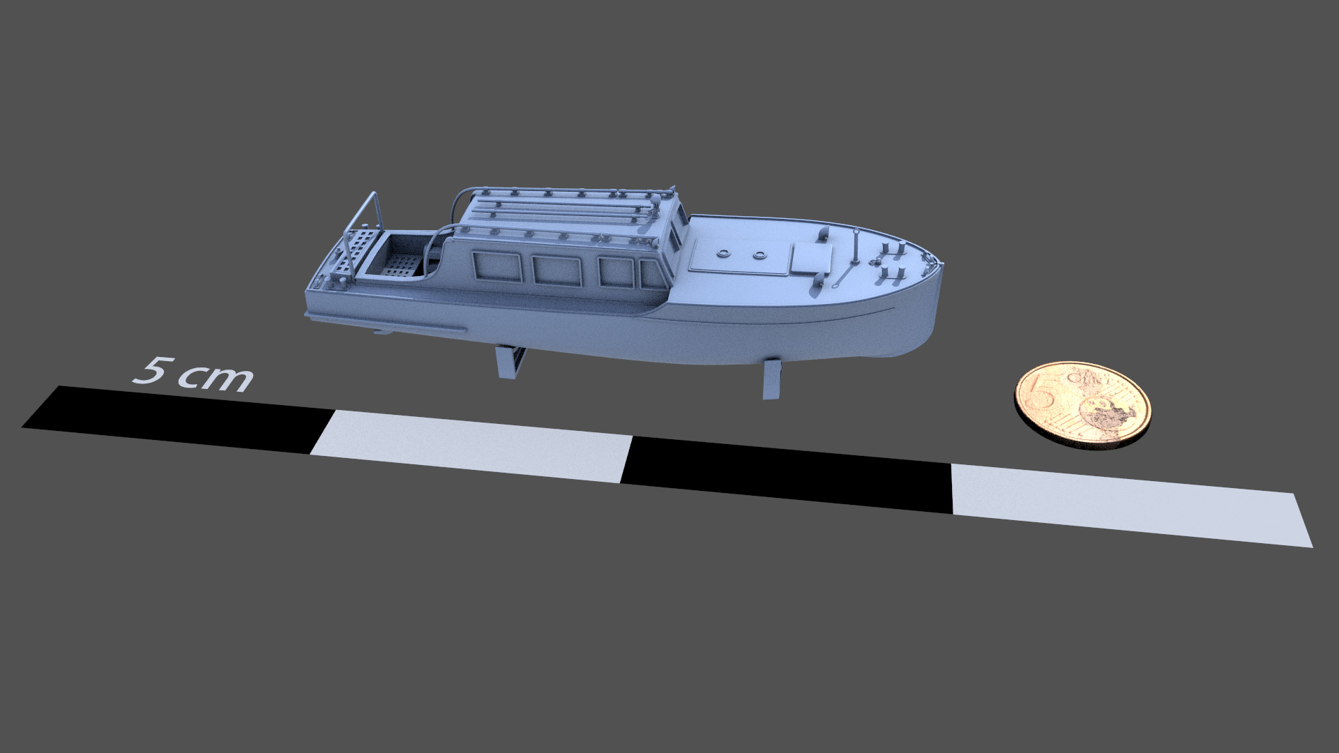 10m italian ww2 motorboat - Commercial license - 1-100 scale 3D print model_7