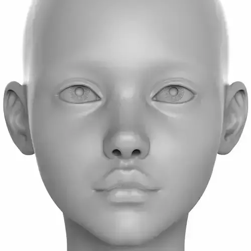 Isabella - 3D bjd head  stylized head