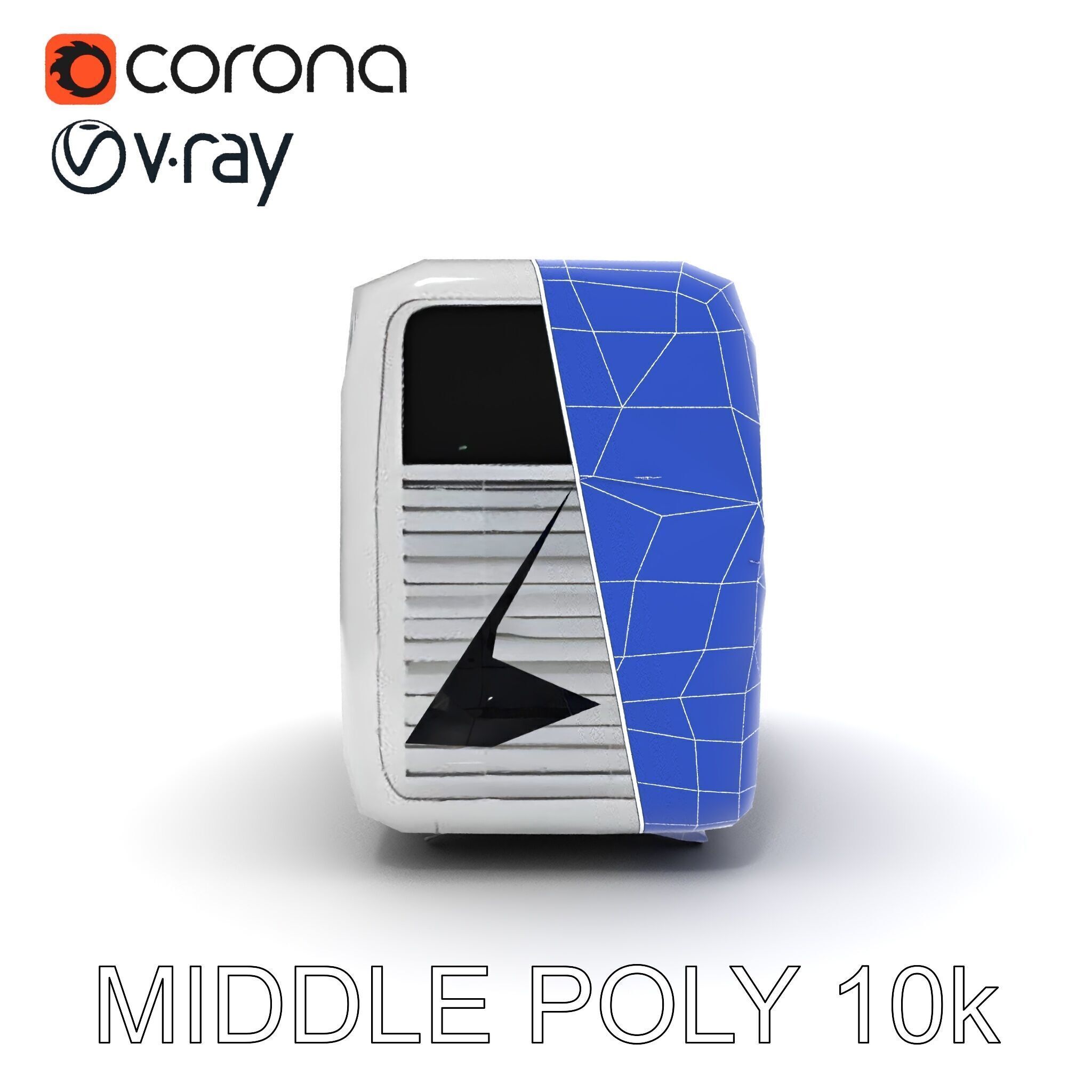 Air Conditioner D Model Pack for Realistic Simulations Low-poly 3D model_7