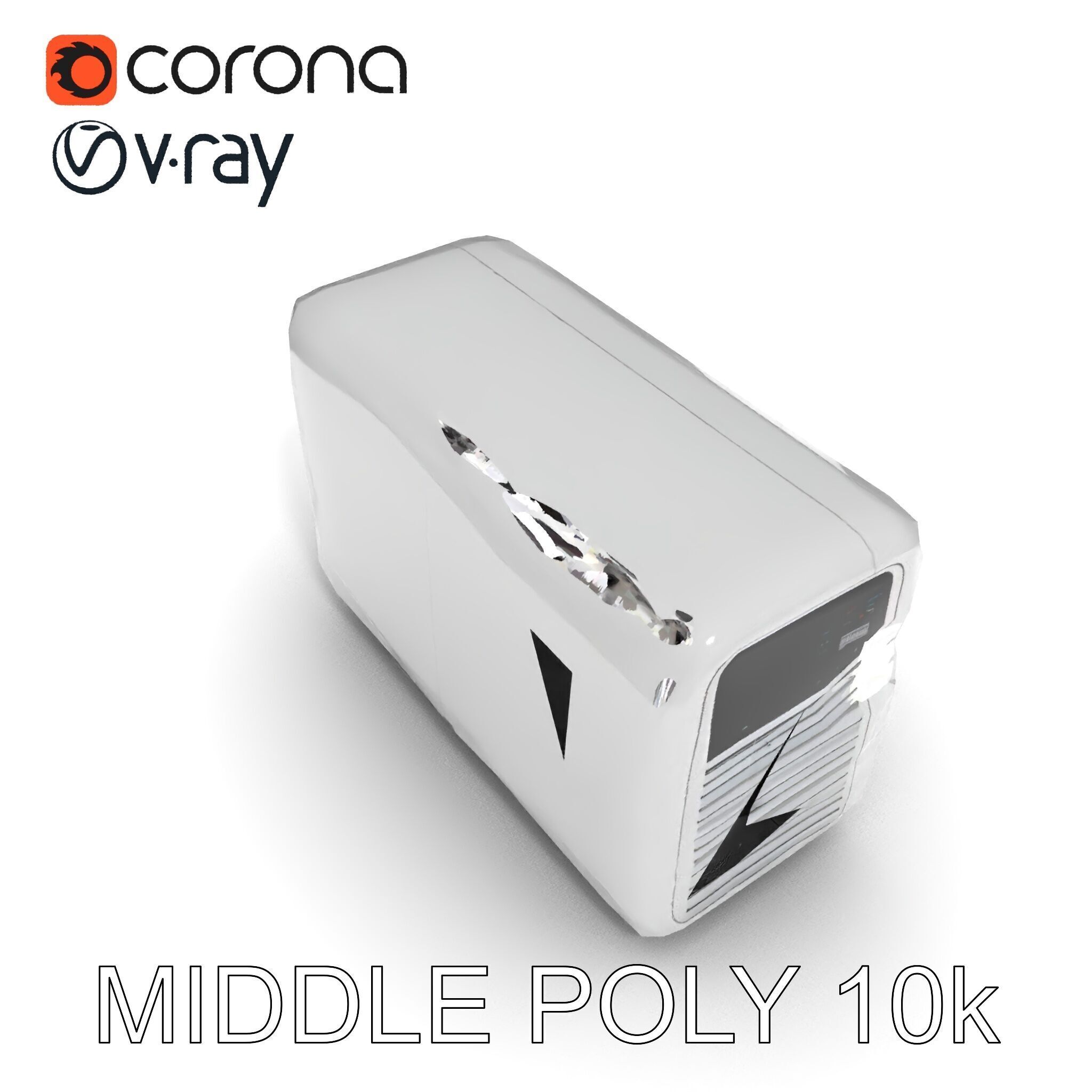 Air Conditioner D Model Pack for Realistic Simulations Low-poly 3D model_19