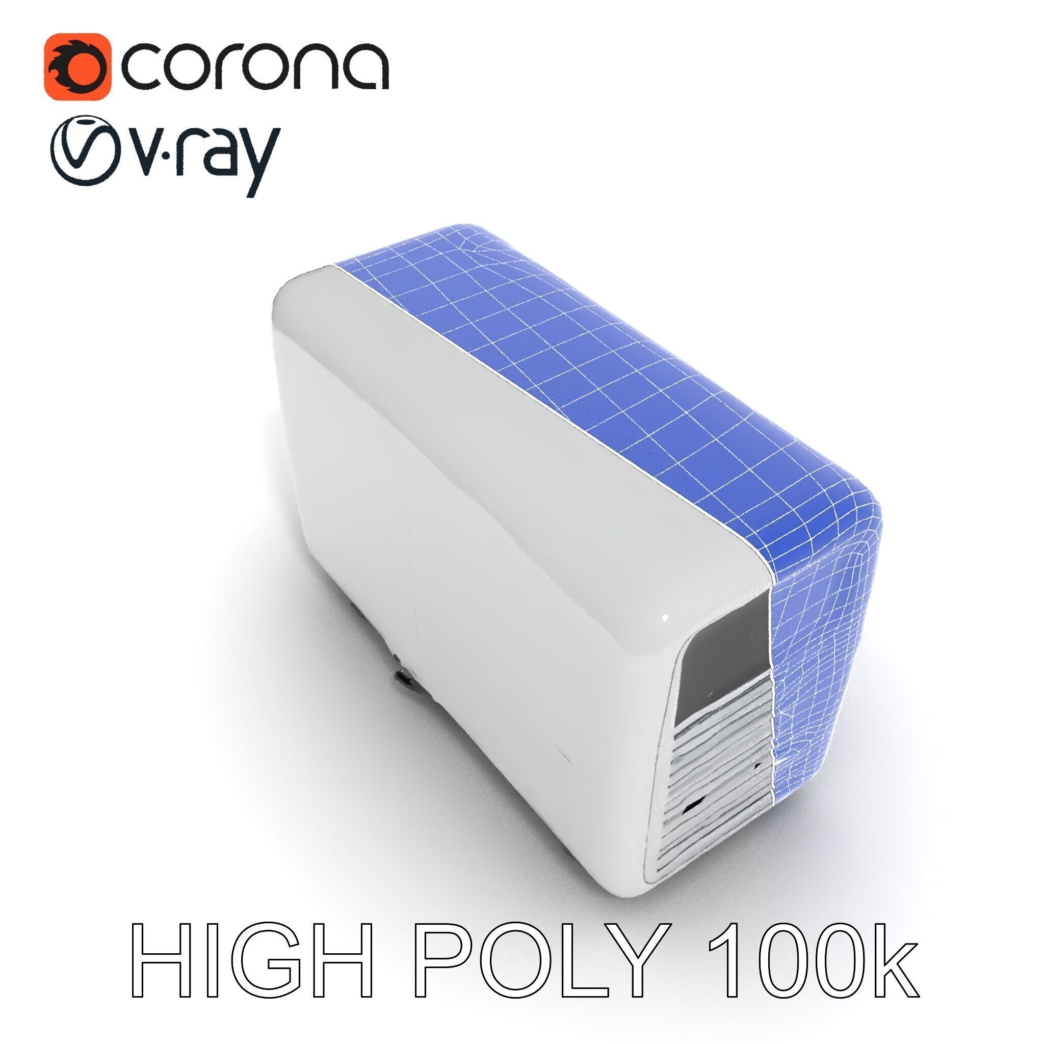 Air Conditioner D Model Pack for Realistic Simulations Low-poly 3D model_29