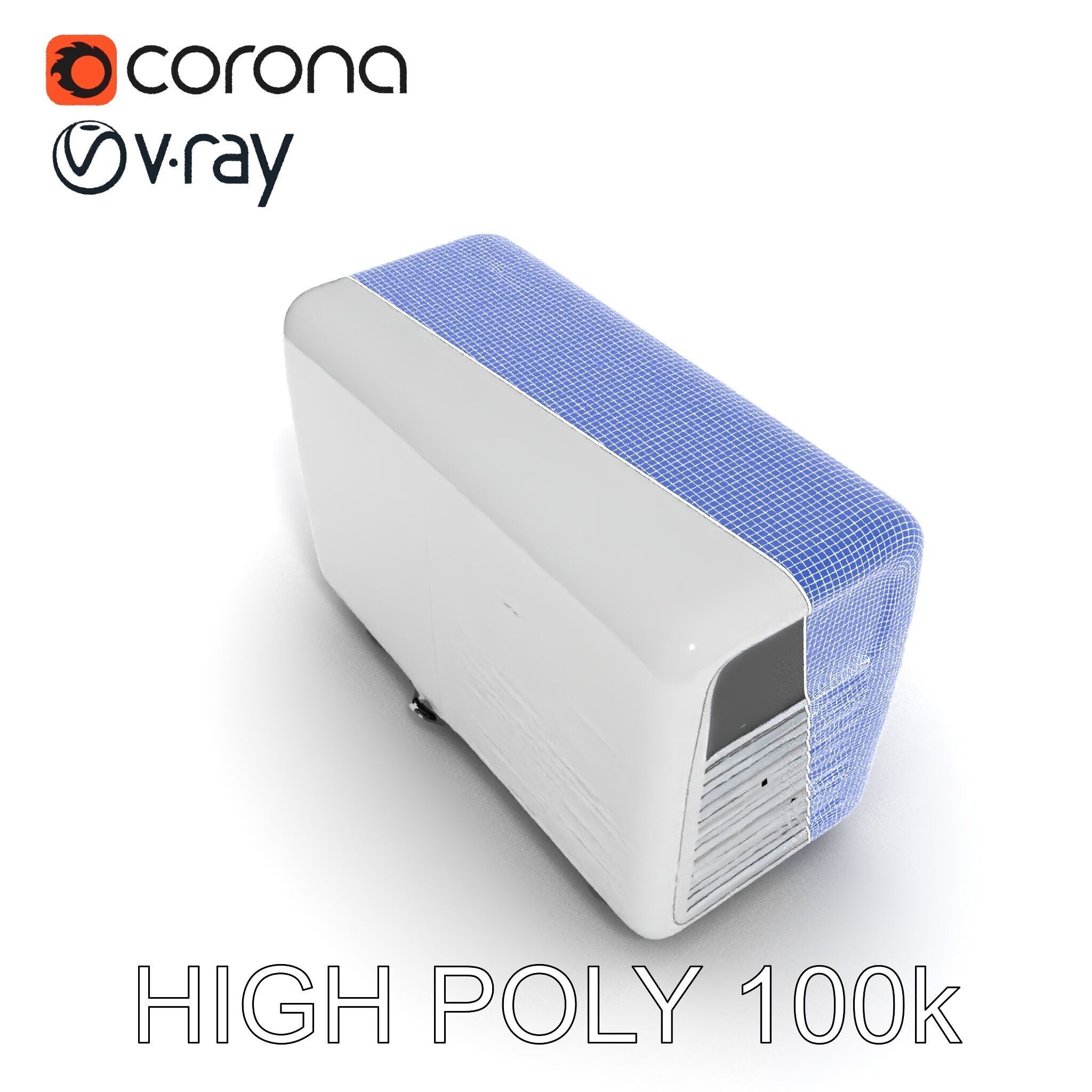 Air Conditioner D Model Pack for Realistic Simulations Low-poly 3D model_28