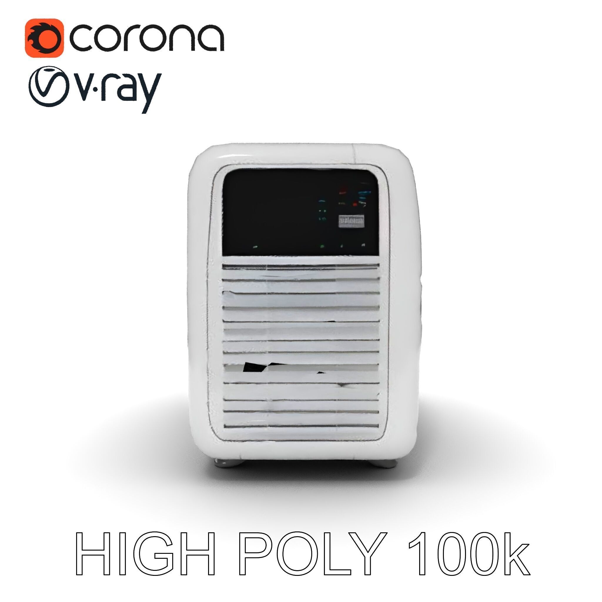 Air Conditioner D Model Pack for Realistic Simulations Low-poly 3D model_21