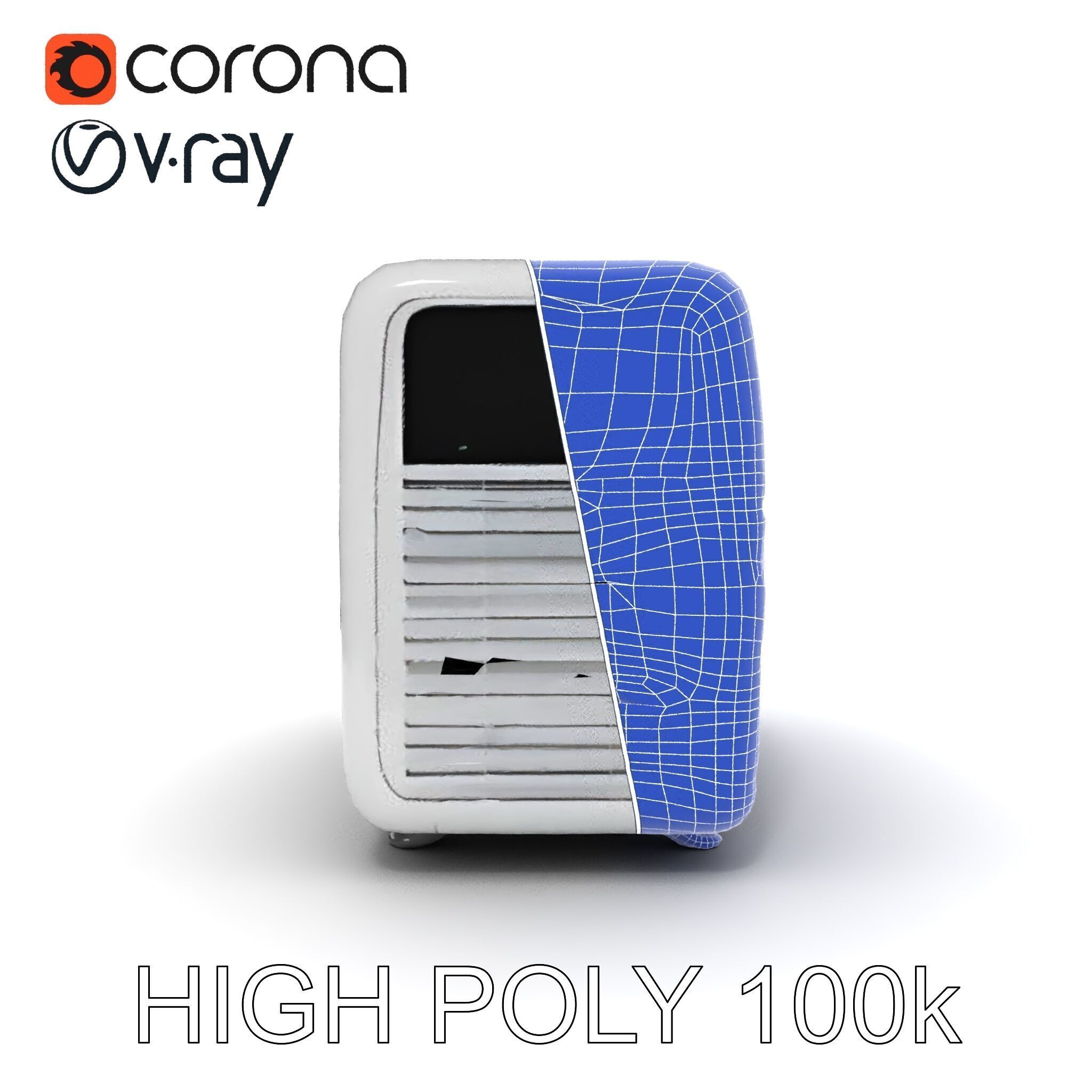 Air Conditioner D Model Pack for Realistic Simulations Low-poly 3D model_11