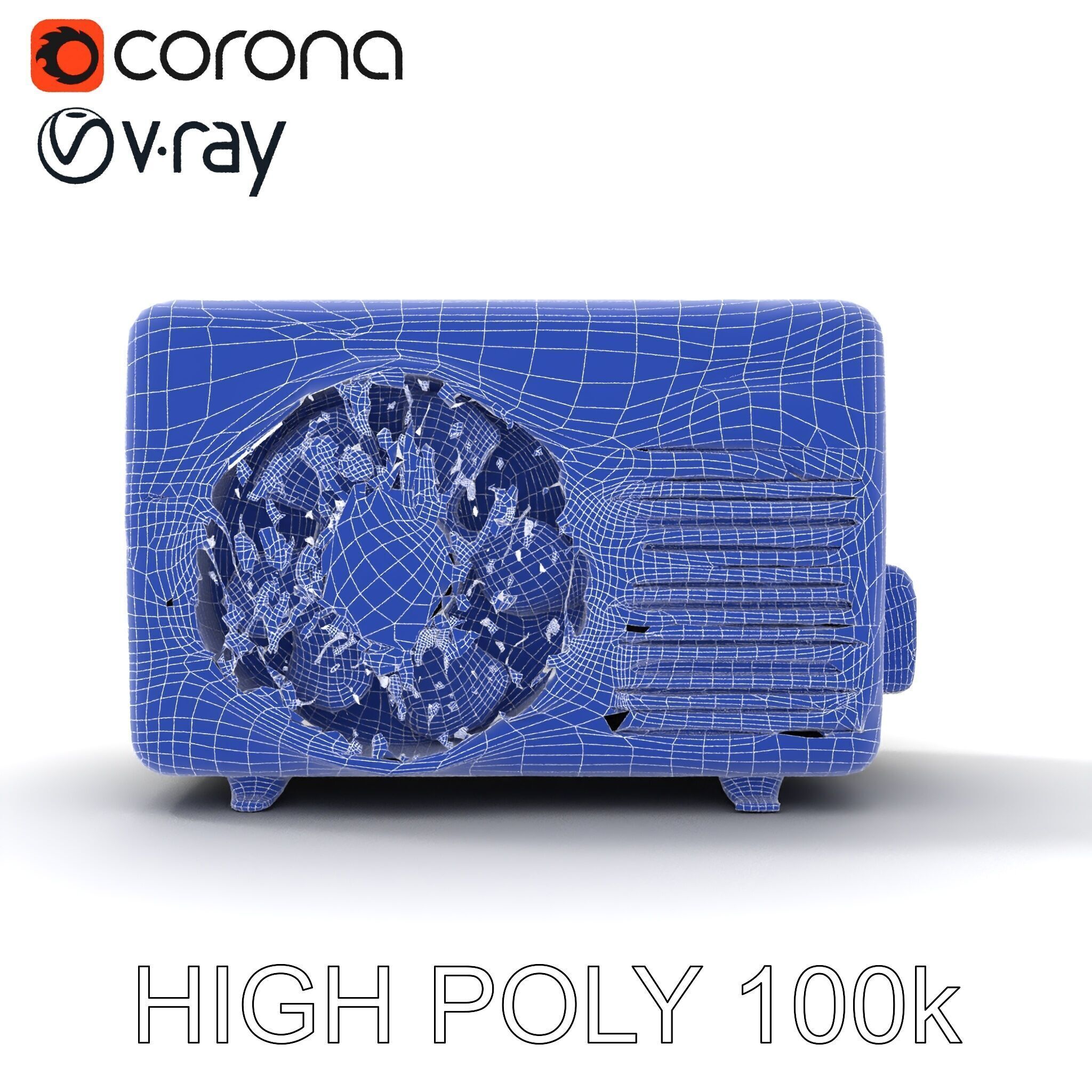 Air Conditioner D Model Pack for Realistic Simulations Low-poly 3D model_8