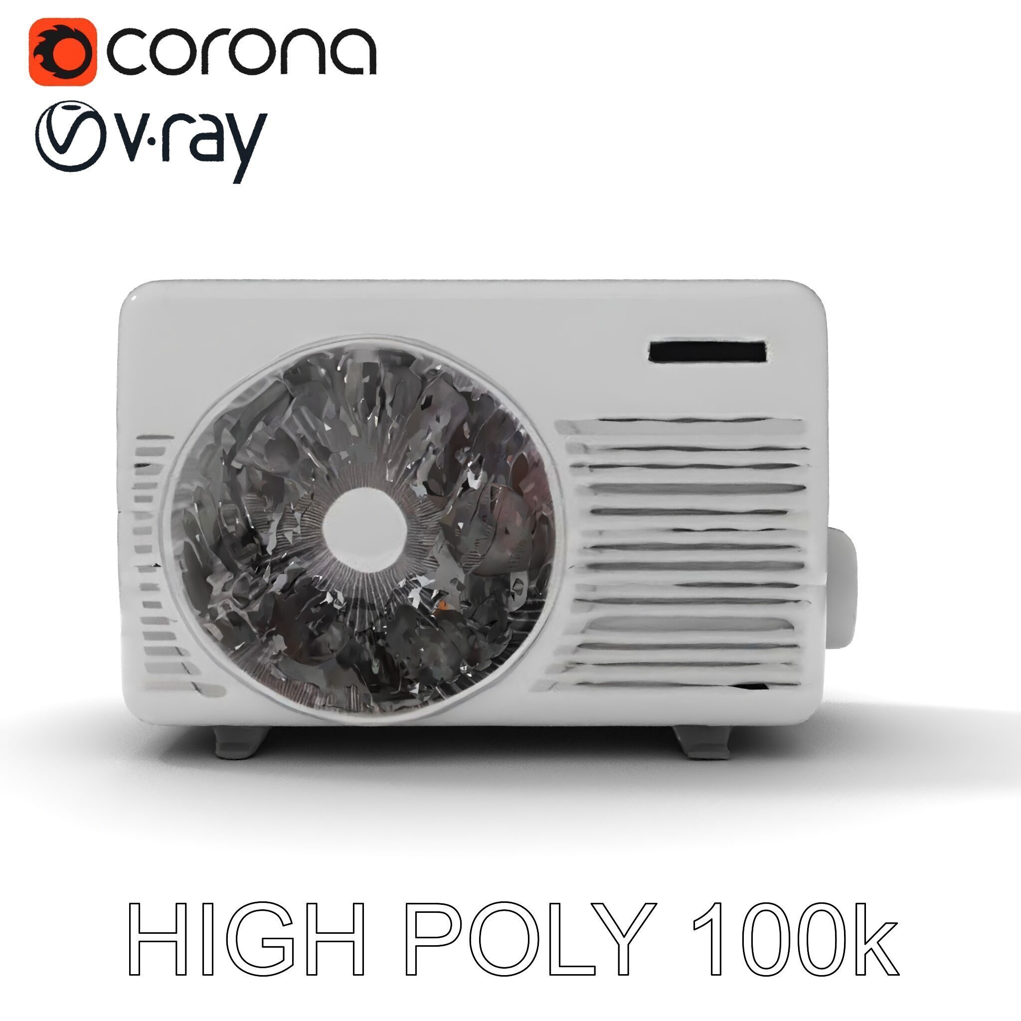 Air Conditioner D Model Pack for Realistic Simulations Low-poly 3D model_31