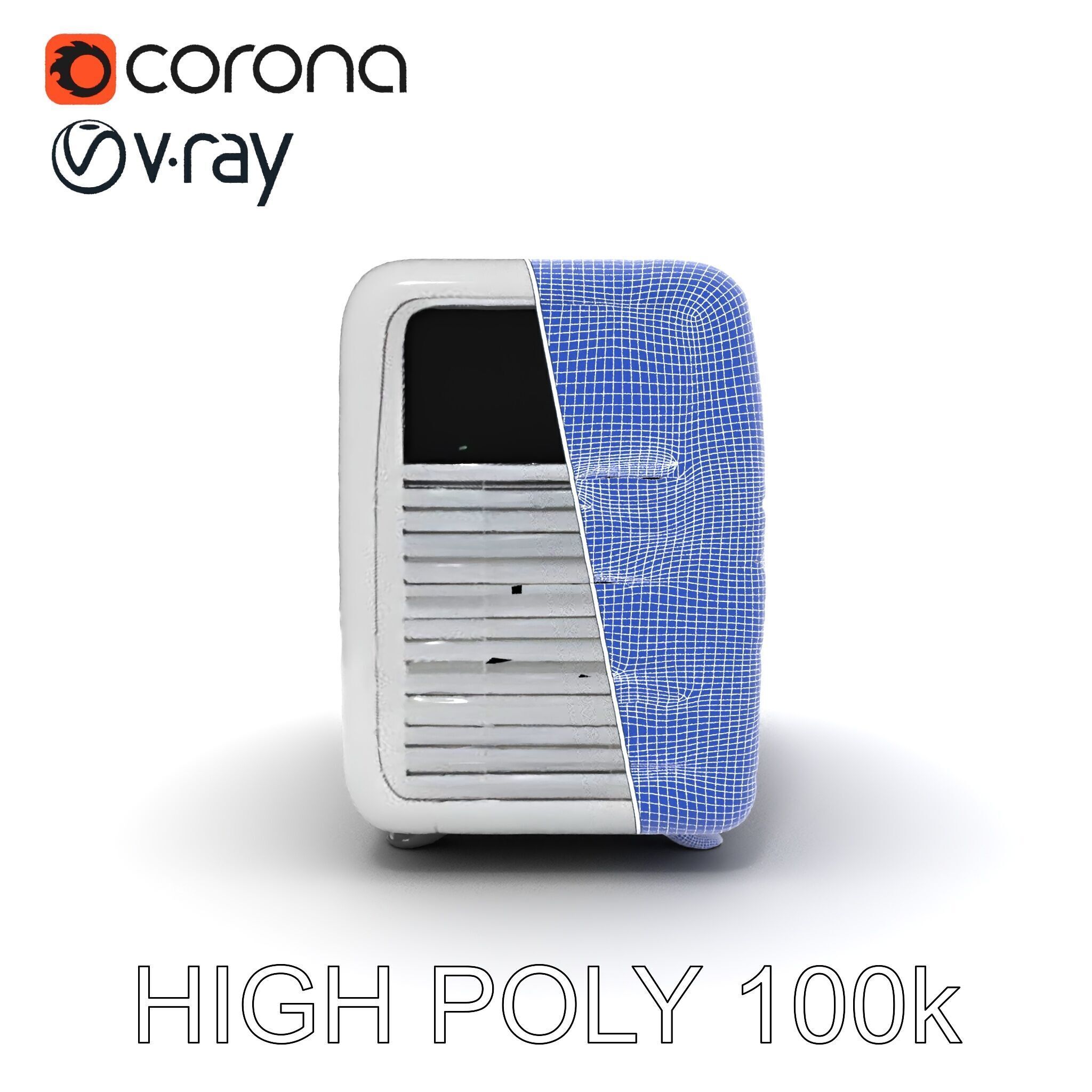 Air Conditioner D Model Pack for Realistic Simulations Low-poly 3D model_20