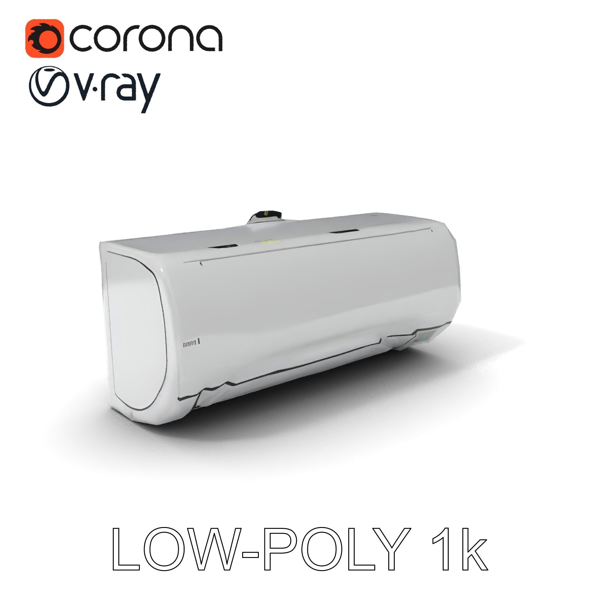 WallMounted AC Unit Model Pack Realistic and Detailed Low-poly 3D model_29