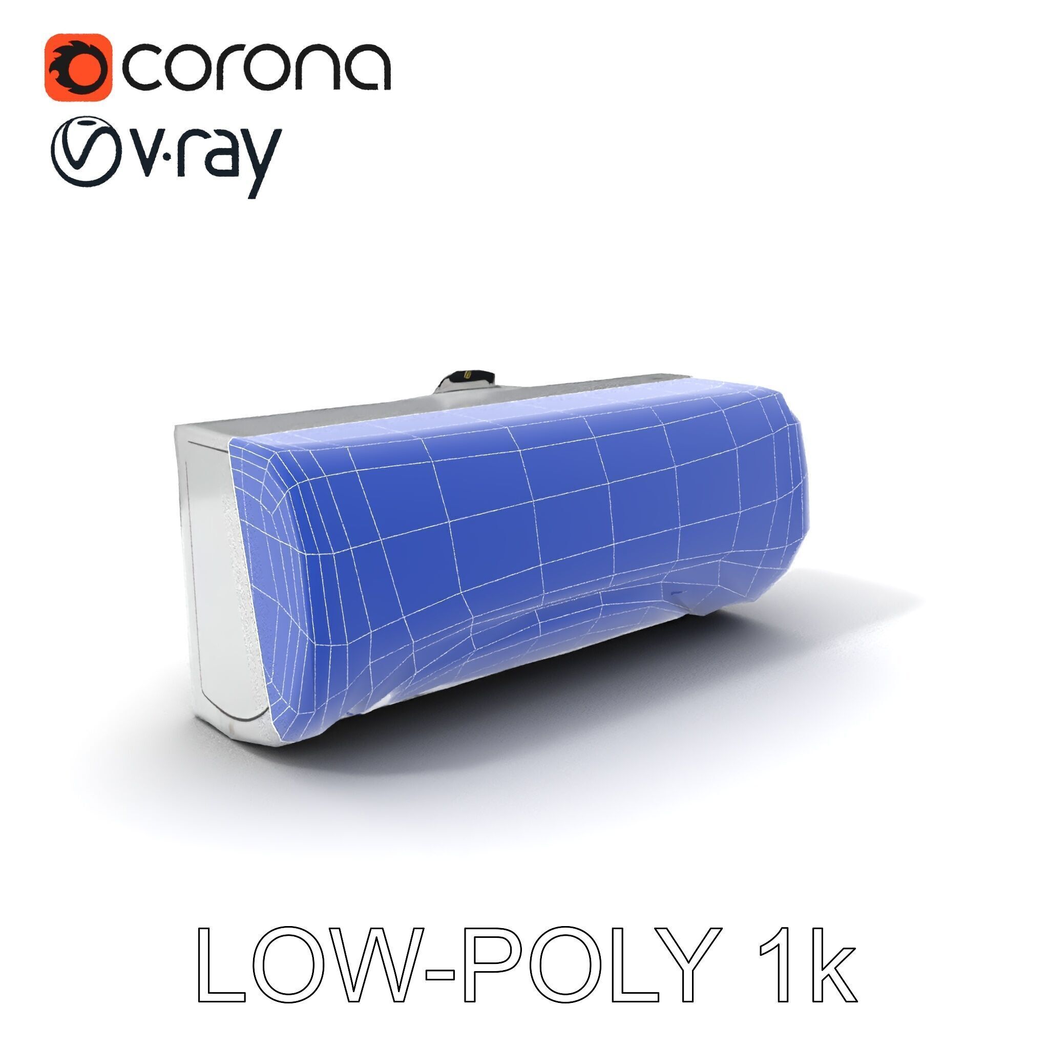 WallMounted AC Unit Model Pack Realistic and Detailed Low-poly 3D model_12