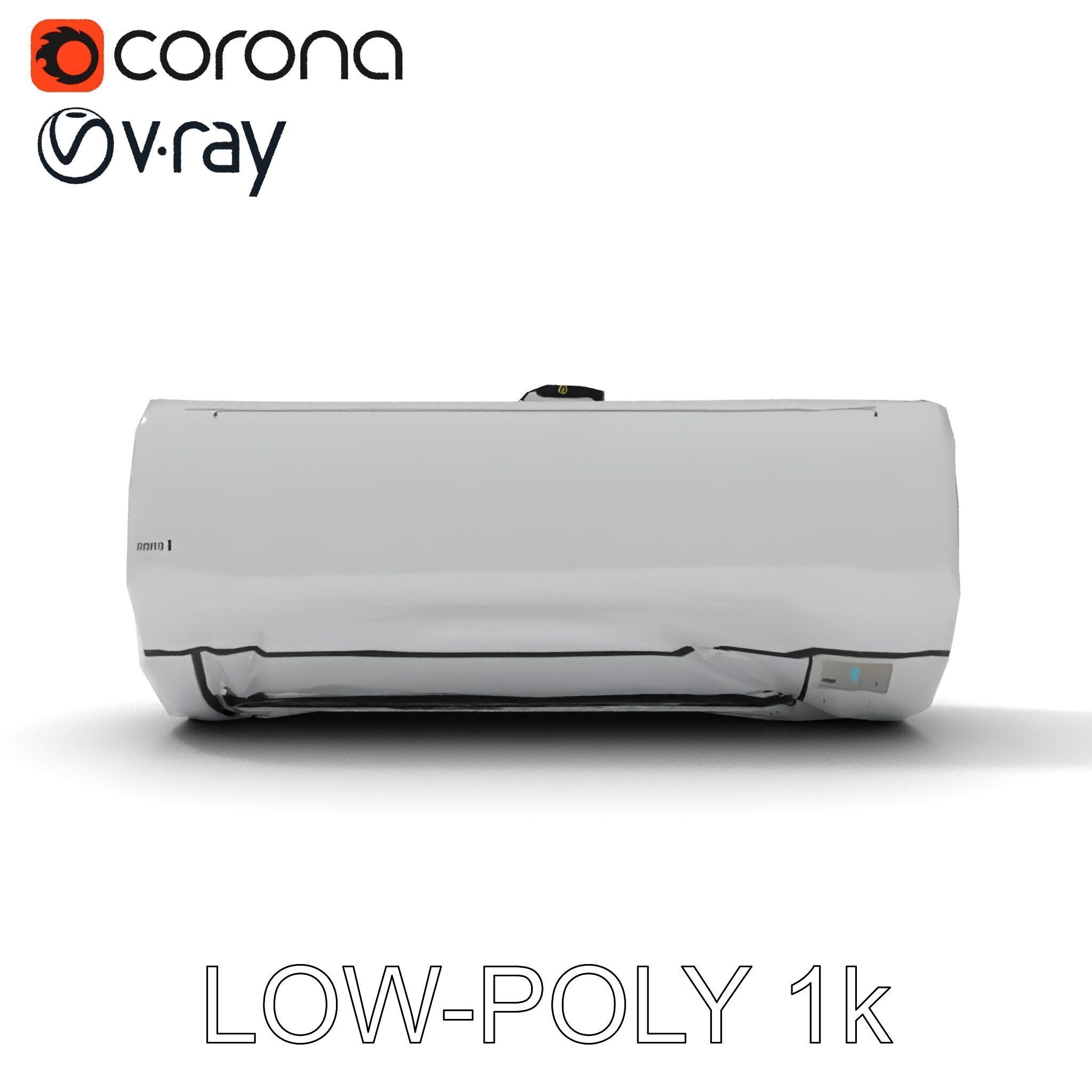 WallMounted AC Unit Model Pack Realistic and Detailed Low-poly 3D model_9