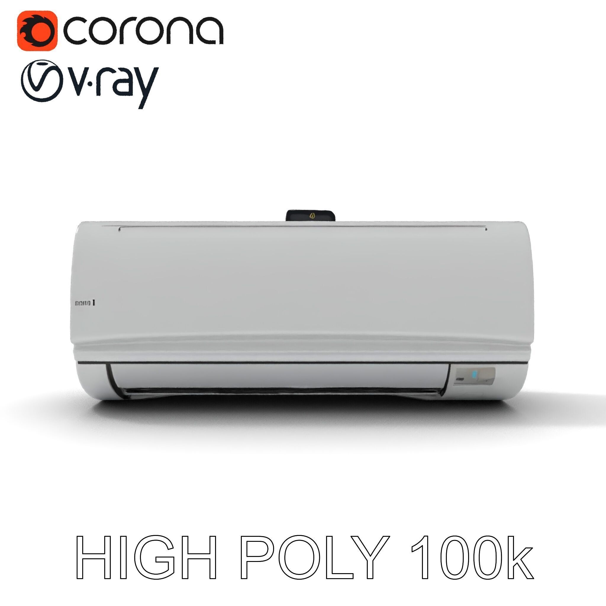 WallMounted AC Unit Model Pack Realistic and Detailed Low-poly 3D model_22