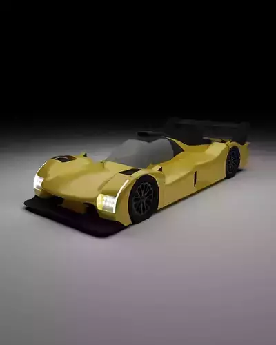 Le Mans Prototype Racecar 3D Model High-Performance LMP Vehicle