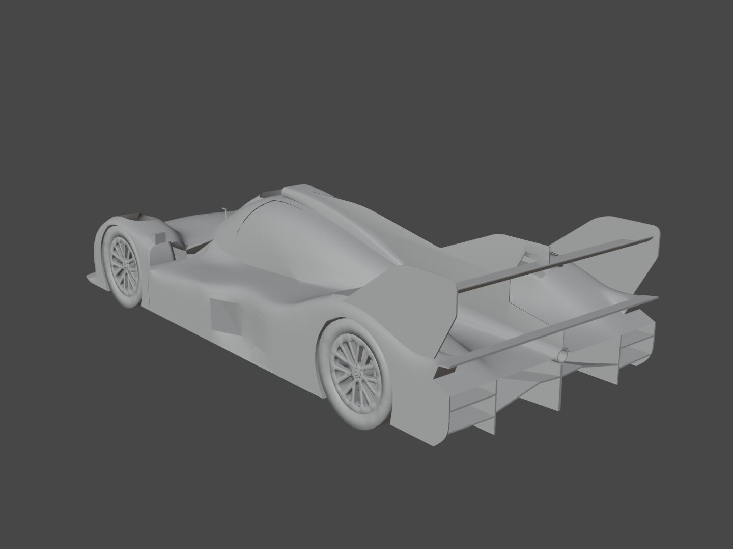 Le Mans Prototype Racecar 3D Model High-Performance LMP Vehicle Low-poly 3D model_4