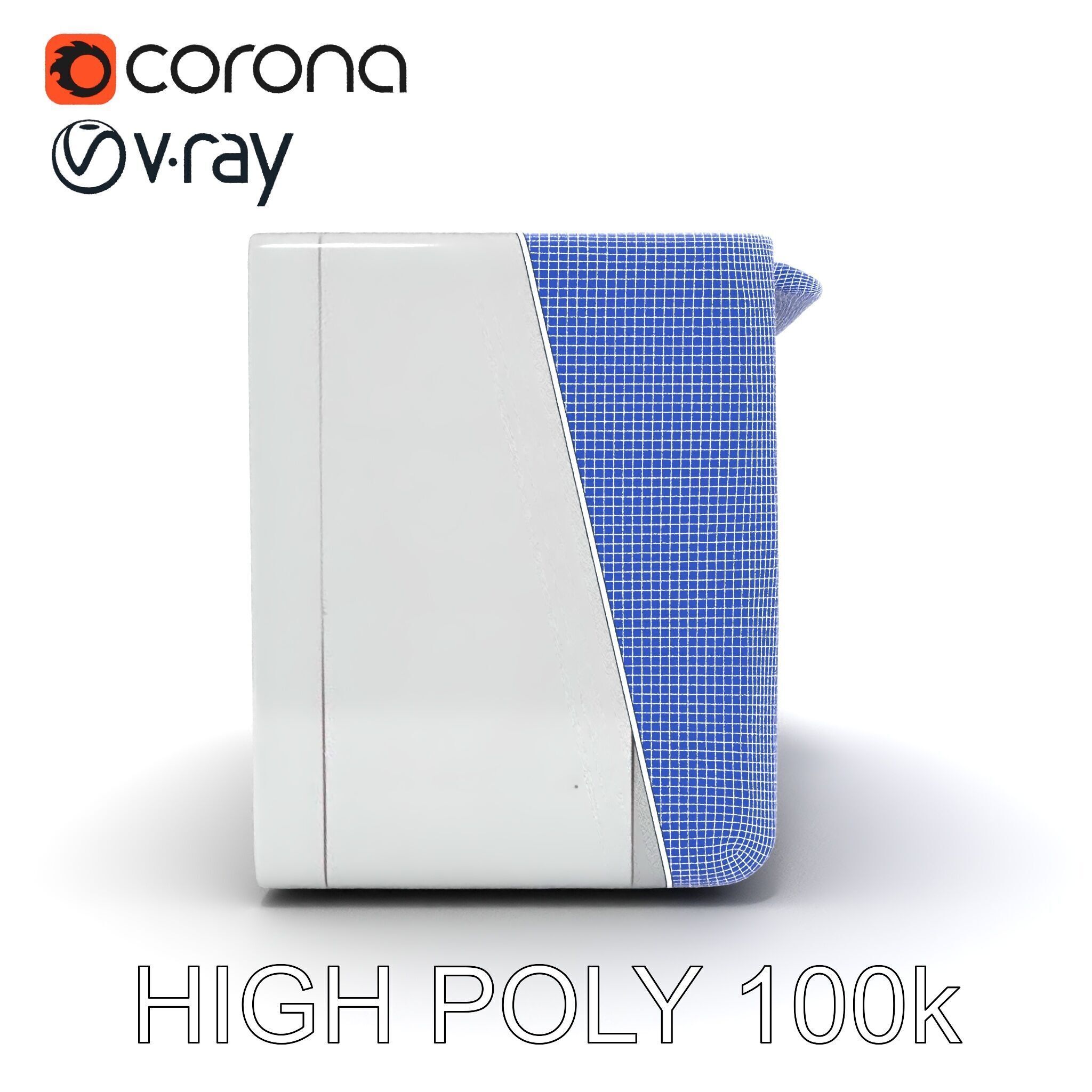 Window Air Conditioner D Model Pack Low-poly 3D model_10