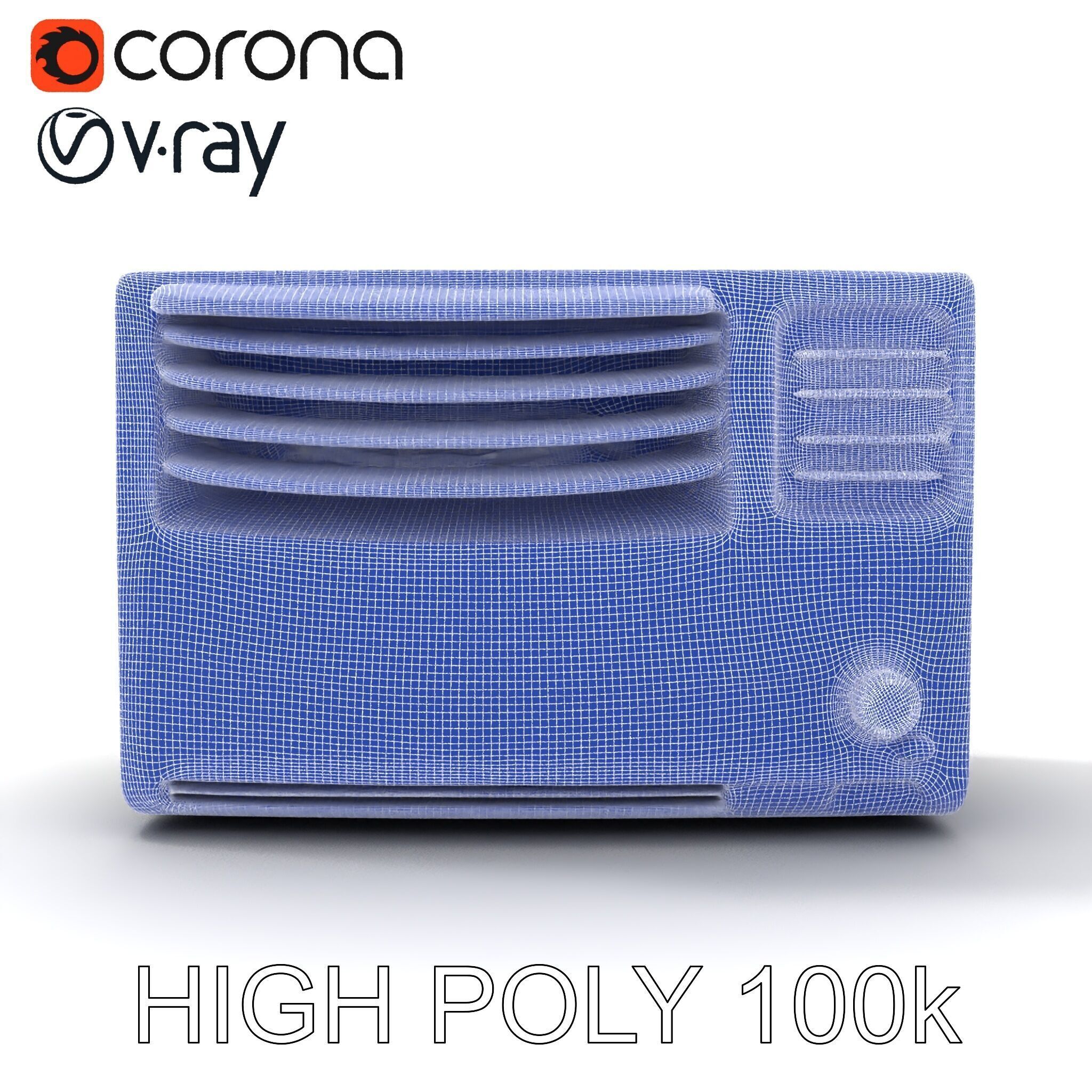 Window Air Conditioner D Model Pack Low-poly 3D model_26