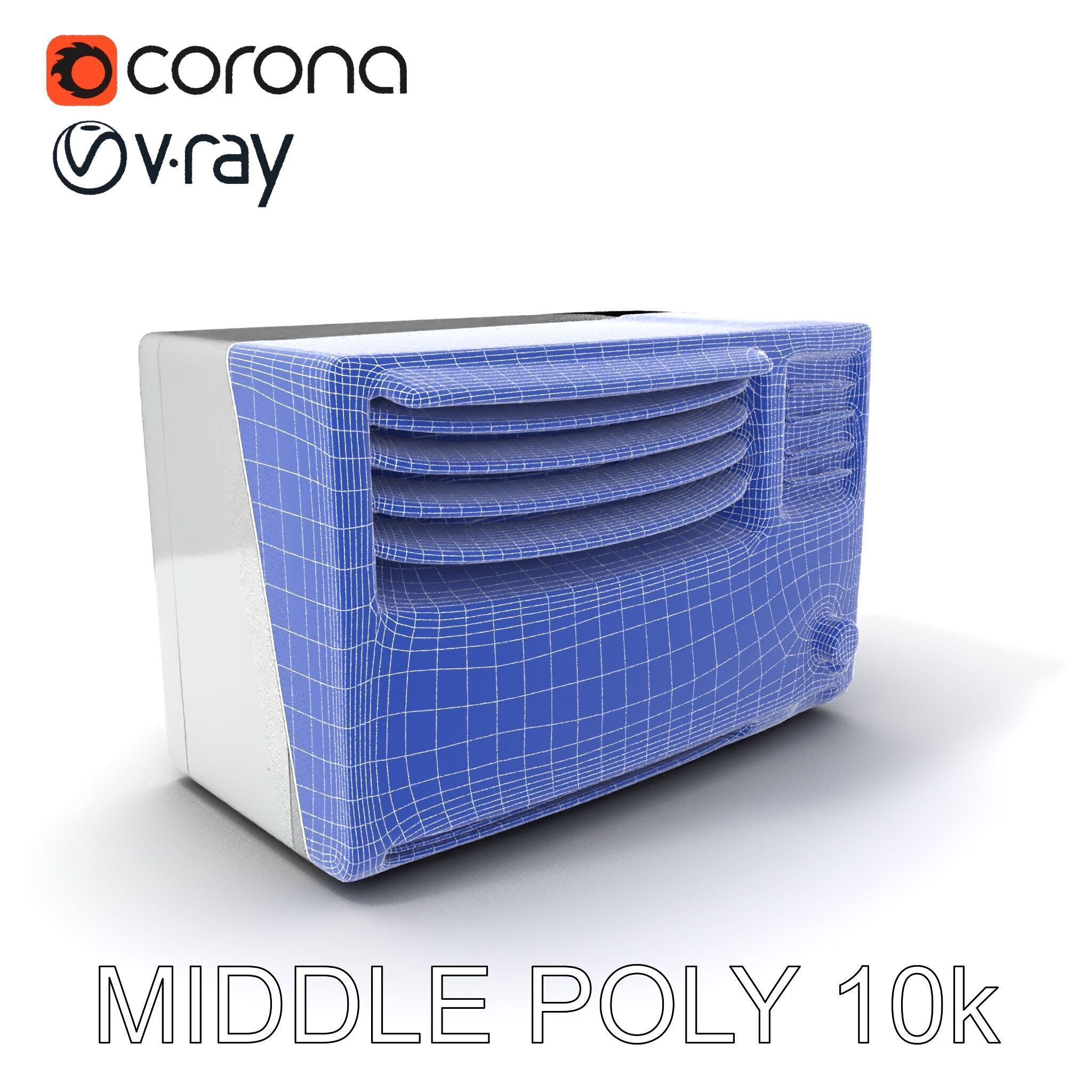 Window Air Conditioner D Model Pack Low-poly 3D model_33
