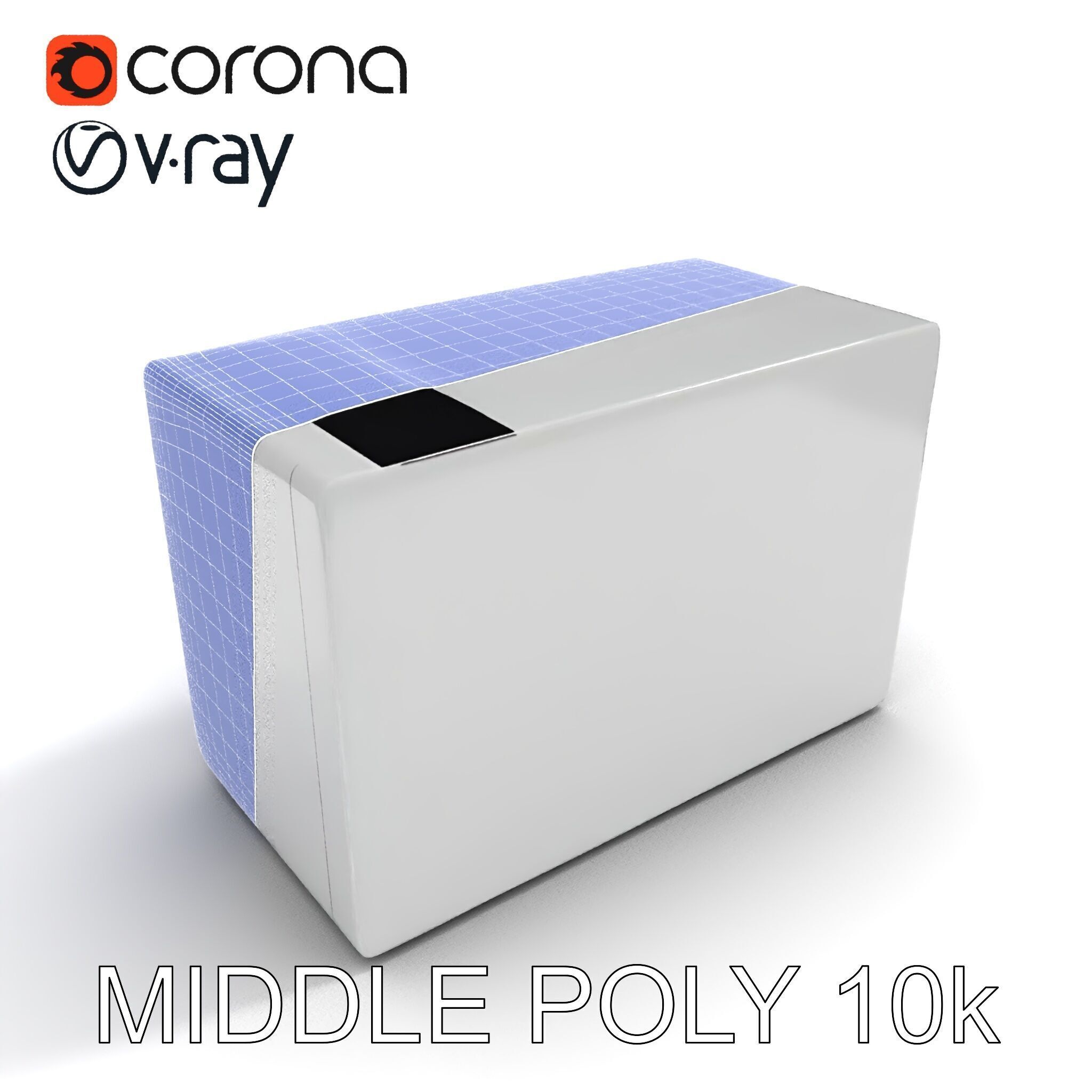 Window Air Conditioner D Model Pack Low-poly 3D model_6