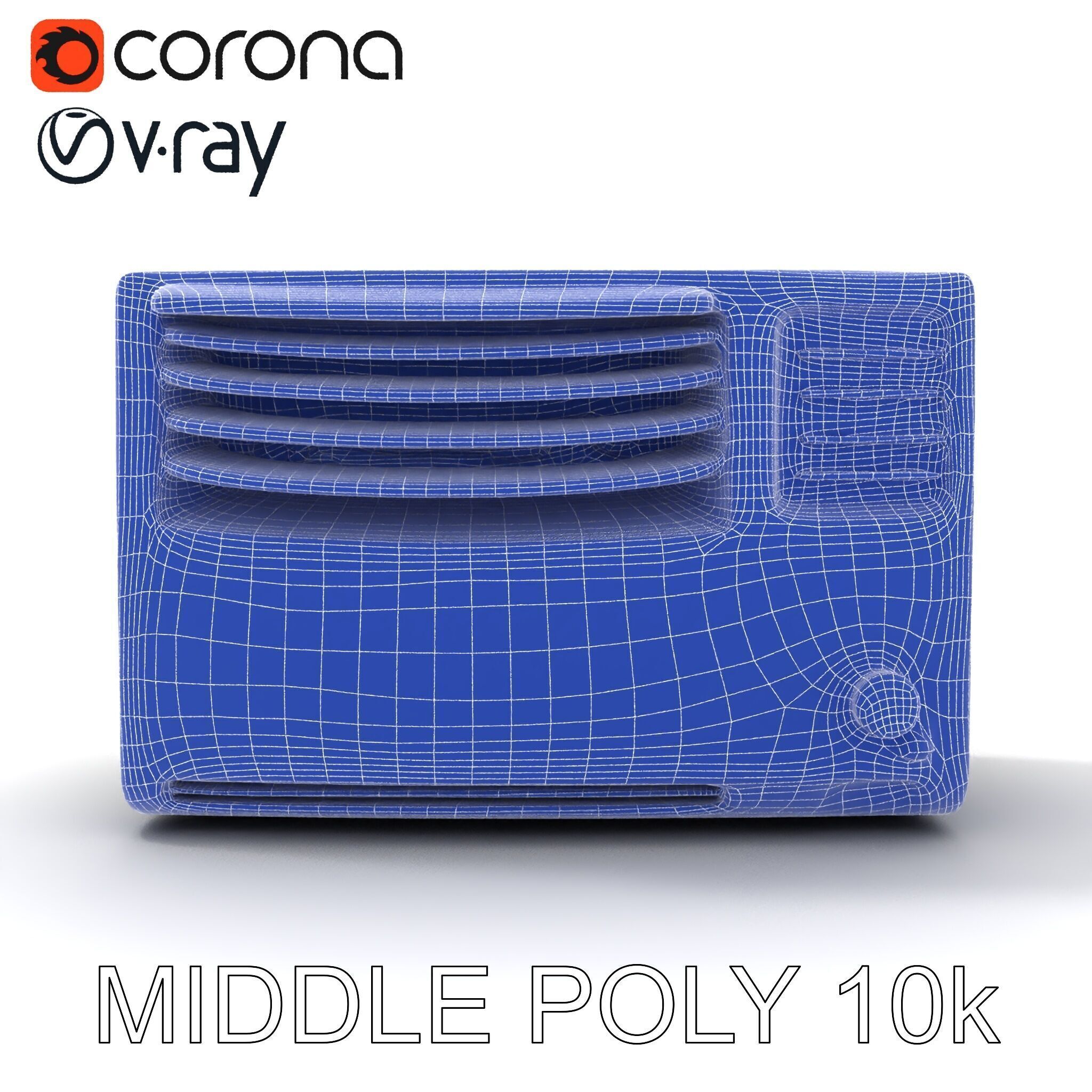 Window Air Conditioner D Model Pack Low-poly 3D model_11