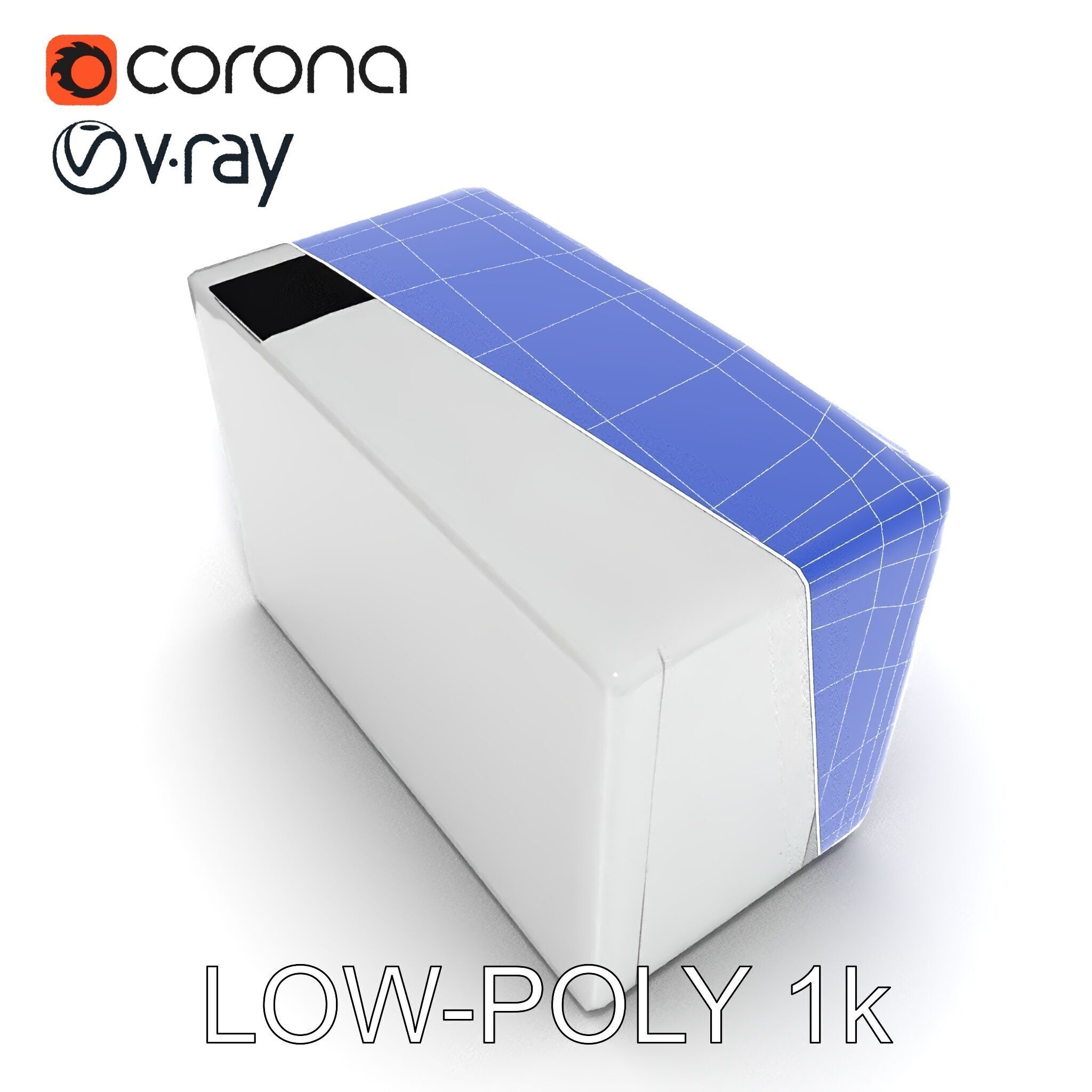 Window Air Conditioner D Model Pack Low-poly 3D model_31