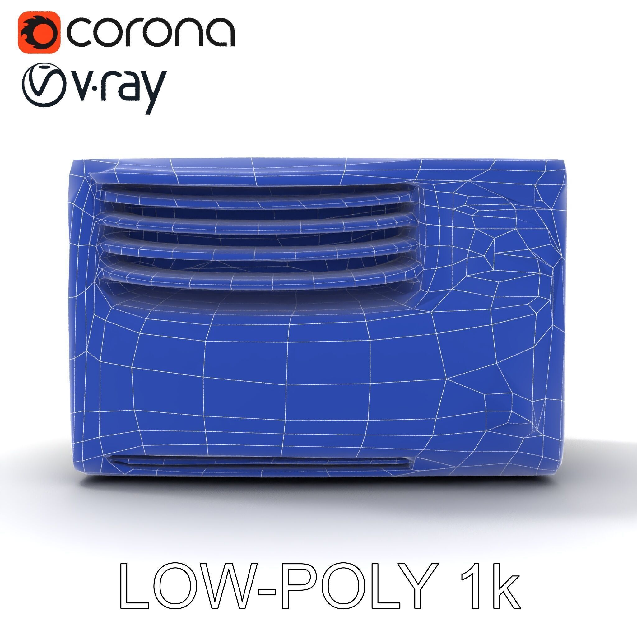 Window Air Conditioner D Model Pack Low-poly 3D model_28