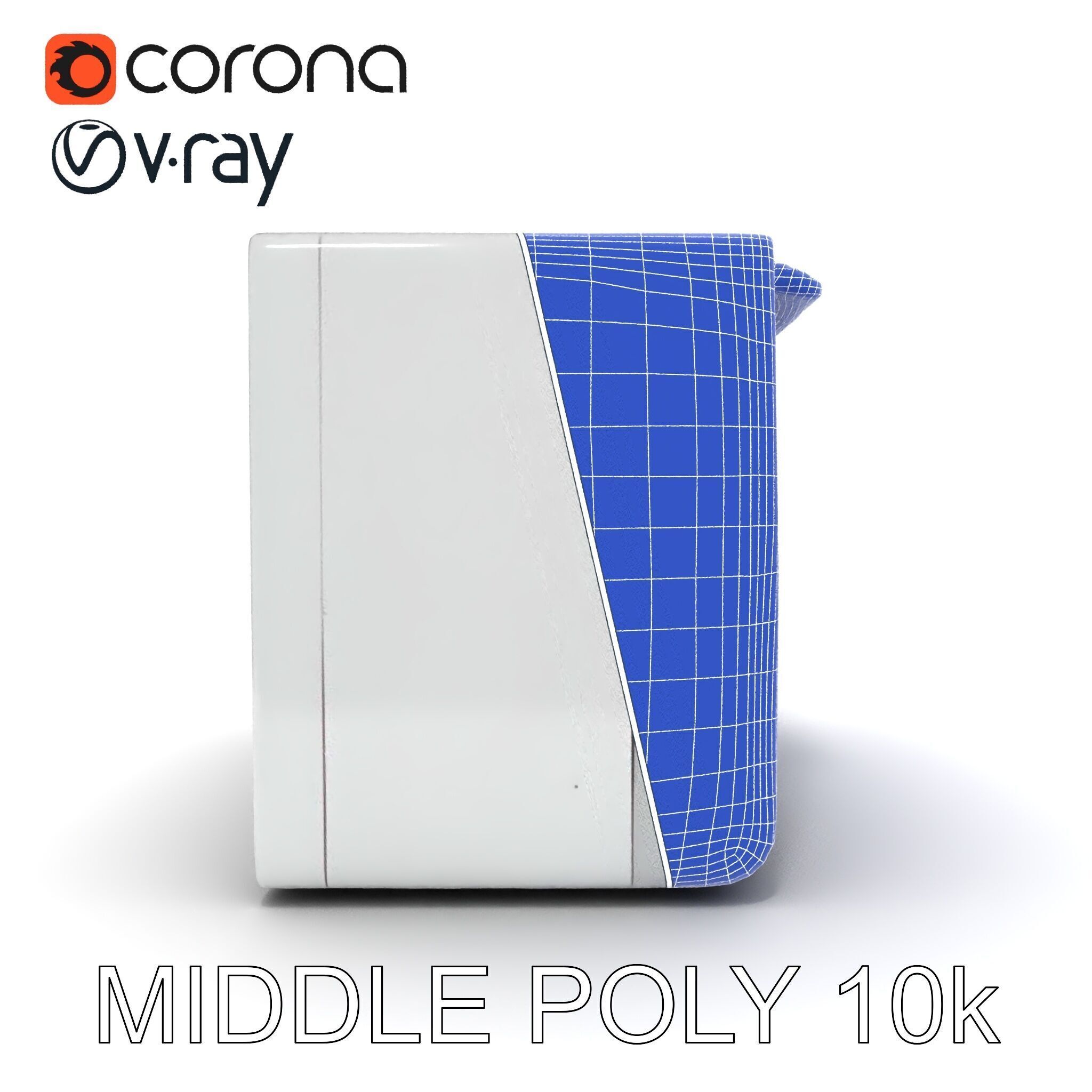 Window Air Conditioner D Model Pack Low-poly 3D model_30
