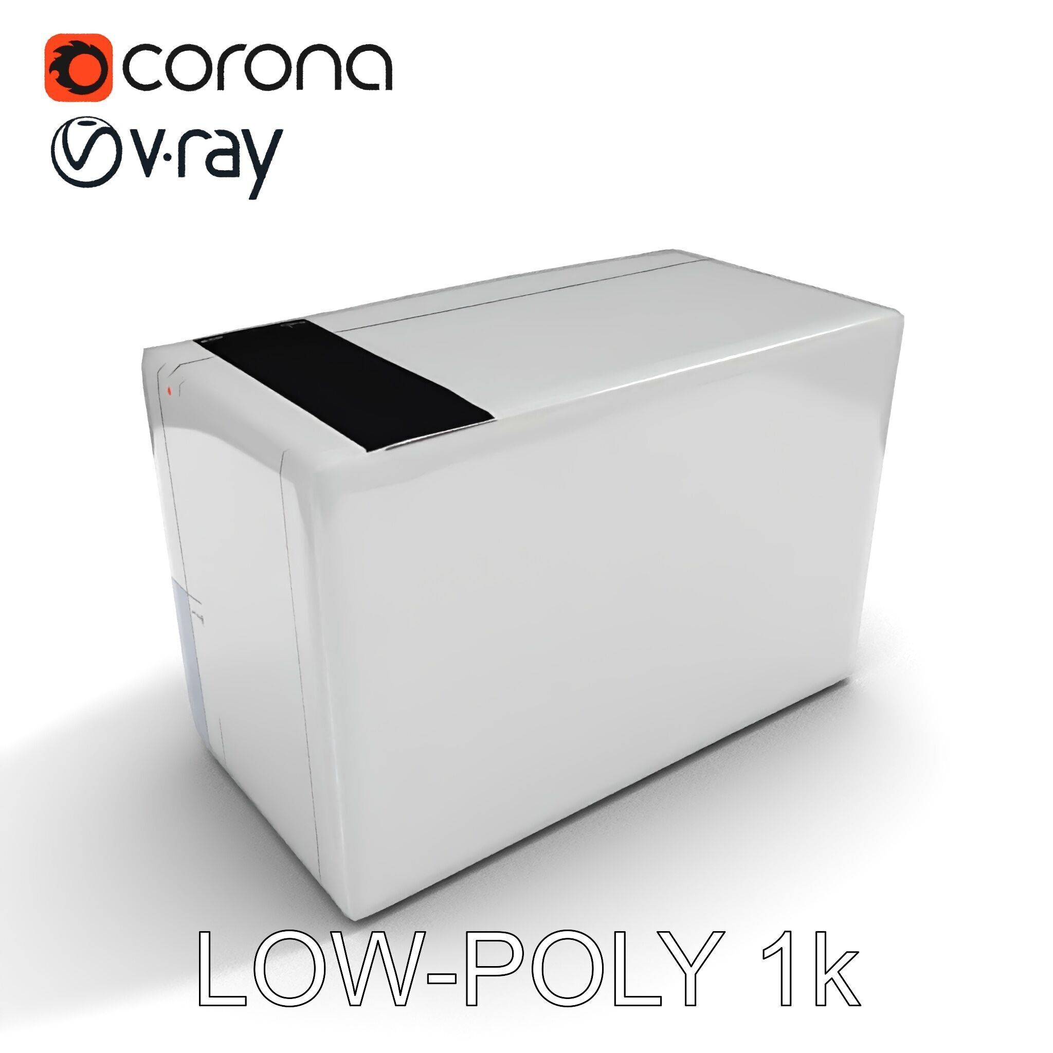 Window Air Conditioner D Model Pack Low-poly 3D model_19