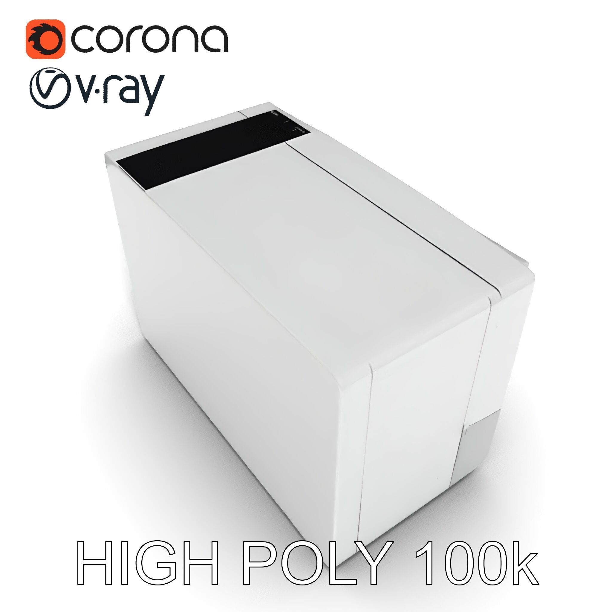 Window Air Conditioner D Model Pack Low-poly 3D model_32