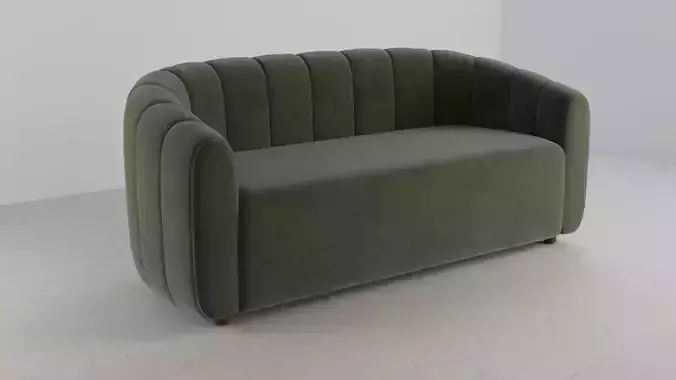 CB2 Fitz Loveseat Sofa 3D model