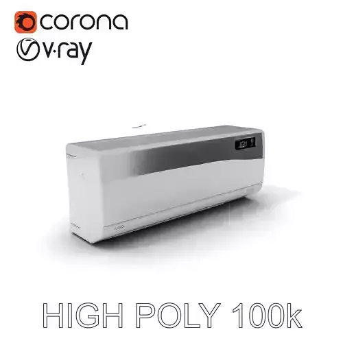 Modern Air Conditioner Model Pack Low-poly 3D model