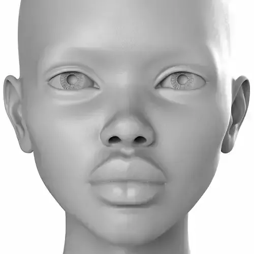 Amelia - 3D bjd head  stylized head