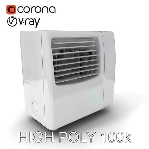 Modern Air Conditioner Unit D Model Pack Low-poly 3D model