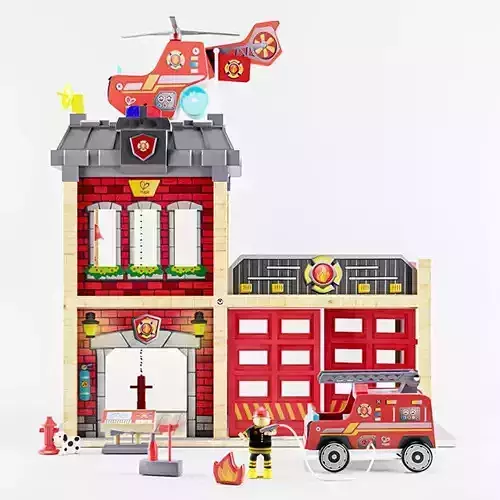 Hape Firehouse Play Set